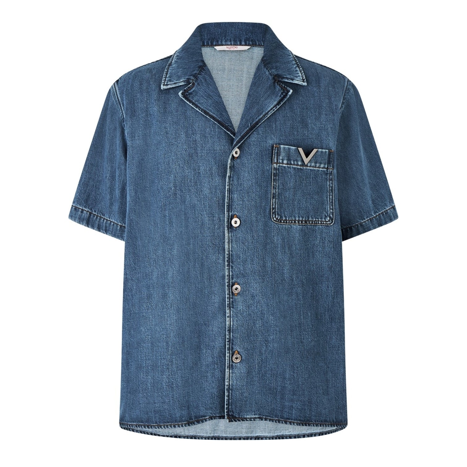 LUXURY HUB VALENTINO VAL CAMICIA DENIM