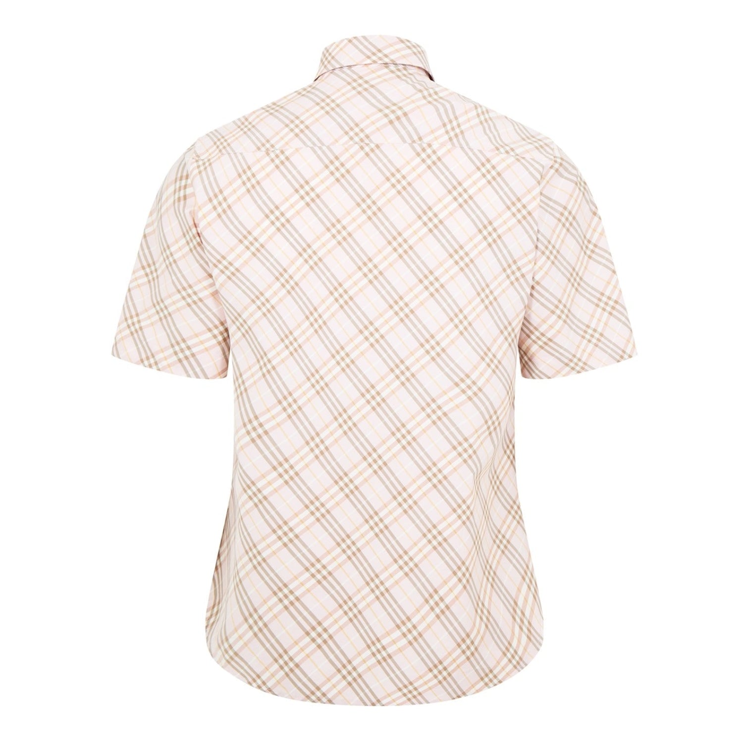 LUXURY HUB BURBERRY CHECK SHORT SLEEVE SHIRT