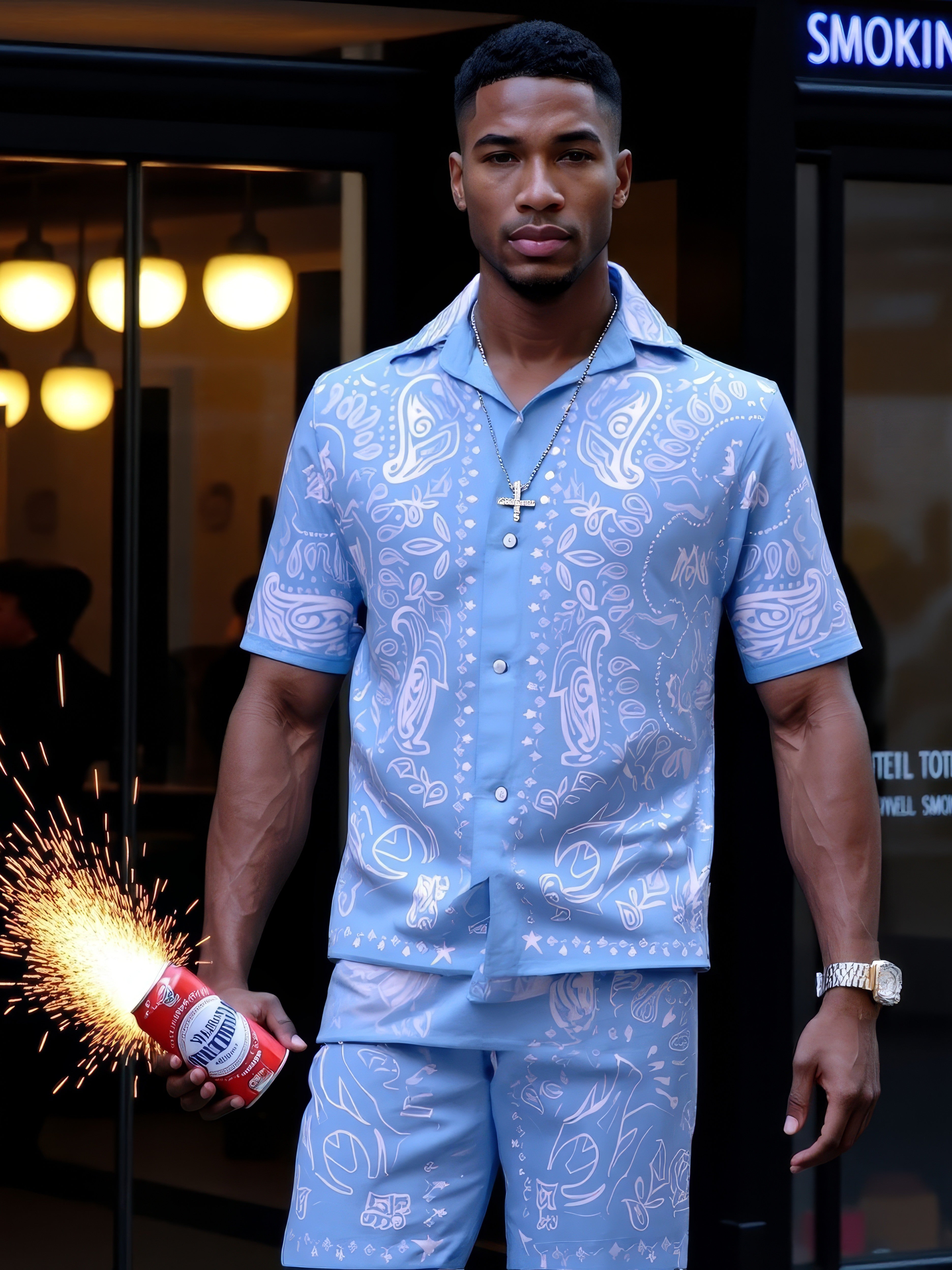 LUXURY HUB AMIRI BANDANA SHIRT