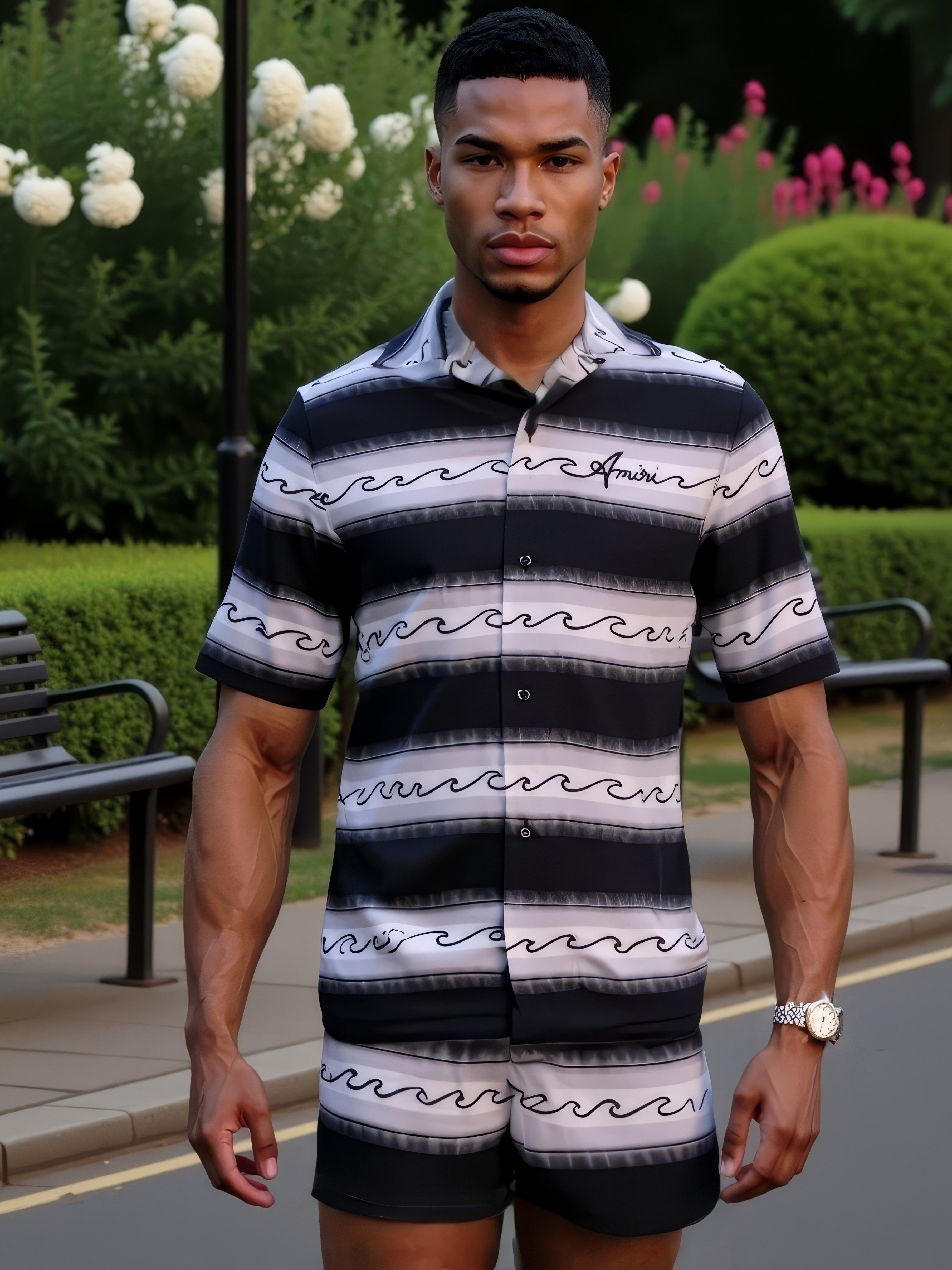 LUXURY HUB AMIRI WAVE SHIRT