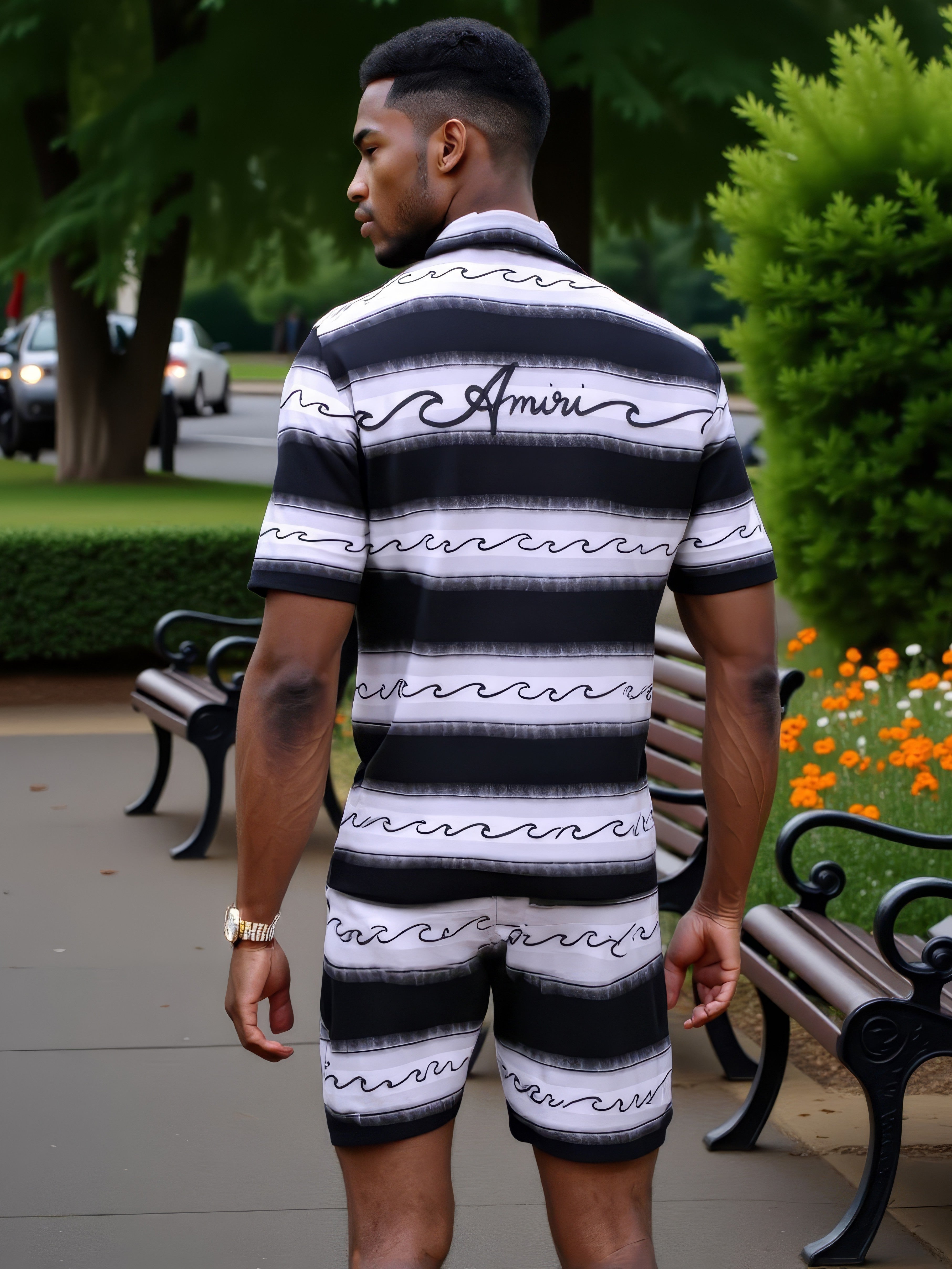 LUXURY HUB AMIRI WAVE SHIRT