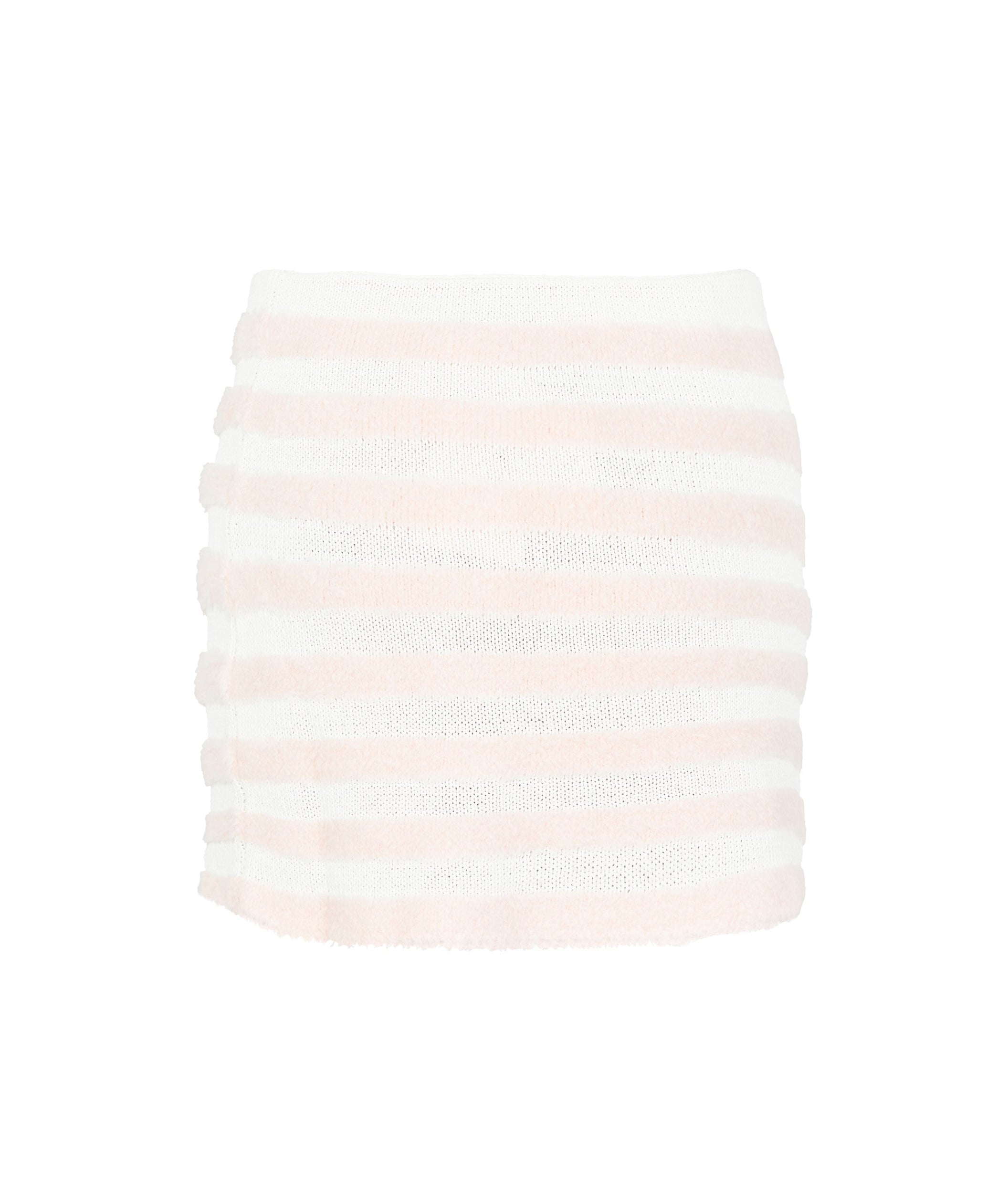 LUXURY HUB BALMAIN STRIPED KNITTED SKIRT