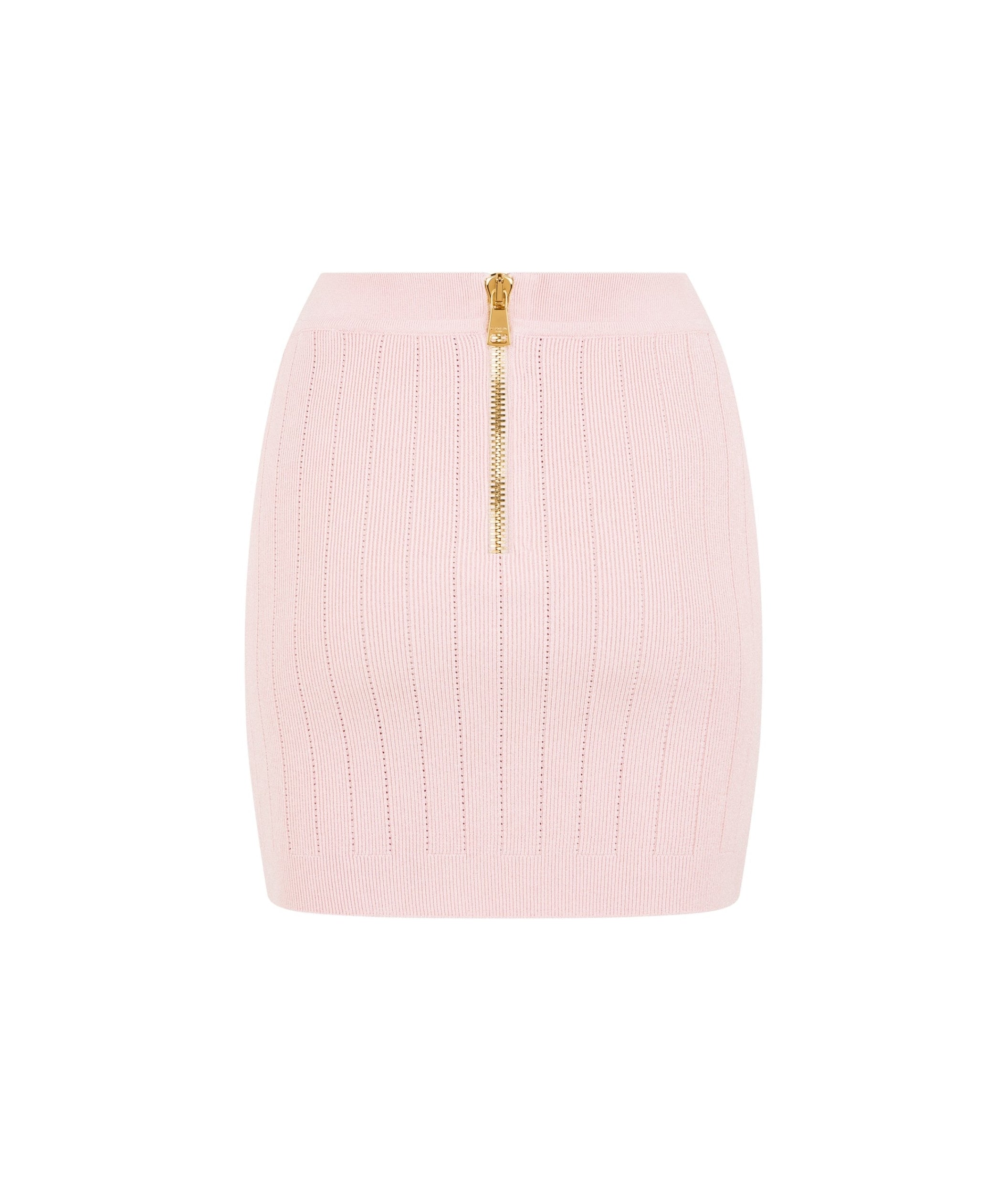 LUXURY HUB BALMAIN BUTTON MINI SKIRT