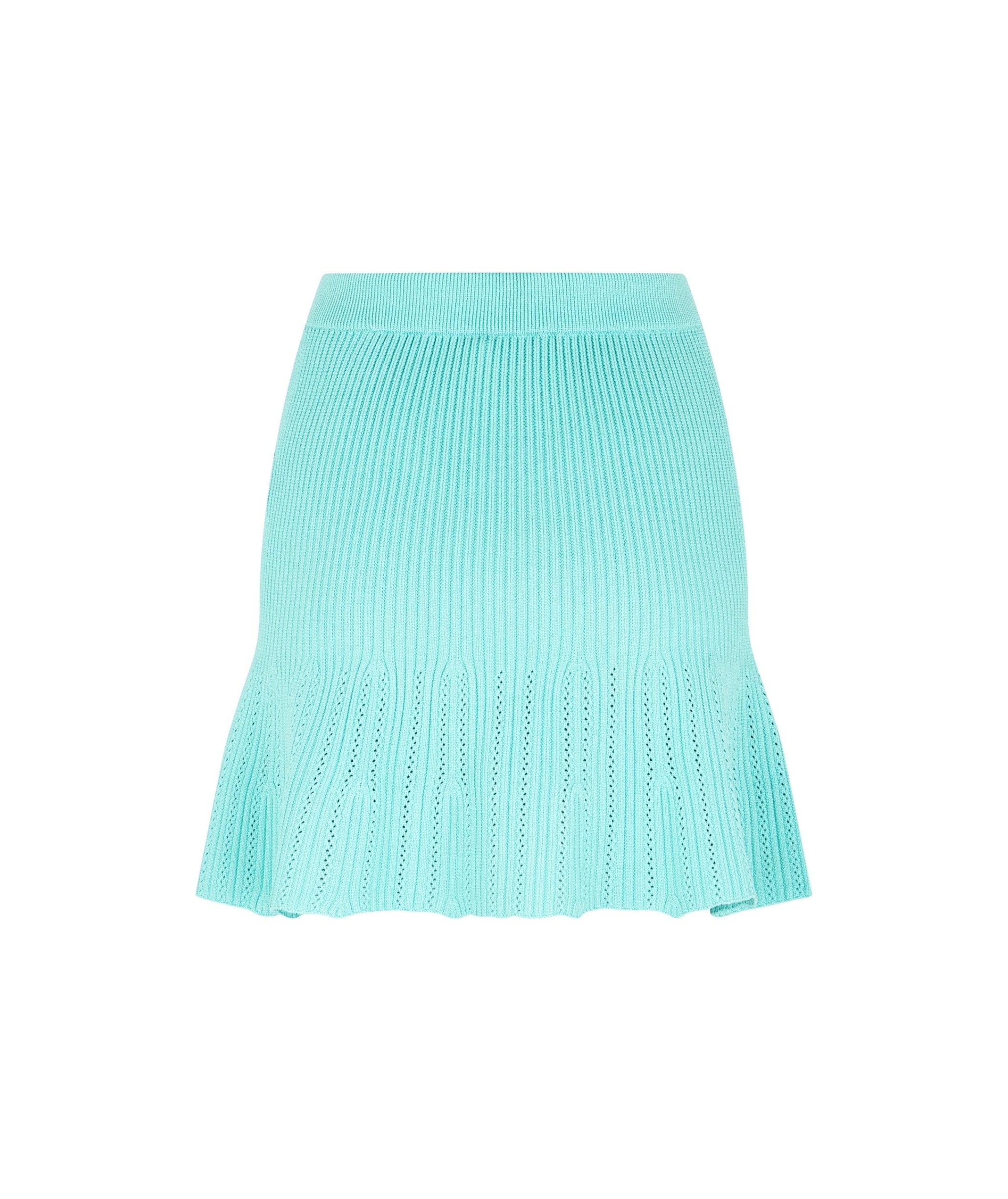 LUXURY HUB BALMAIN KNITTED SKATER SKIRT