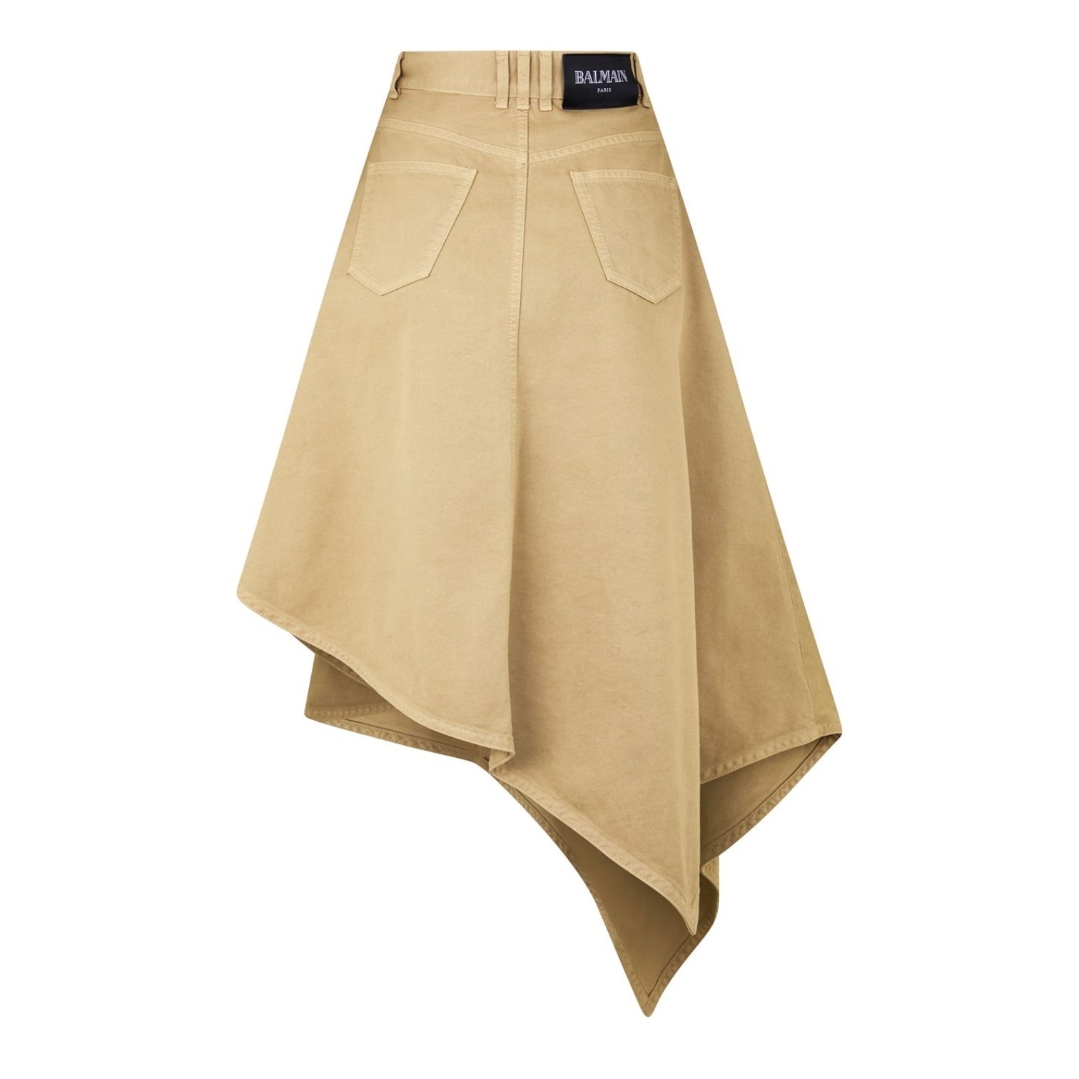 LUXURY HUB BALMAIN ASYM CNV SKIRT