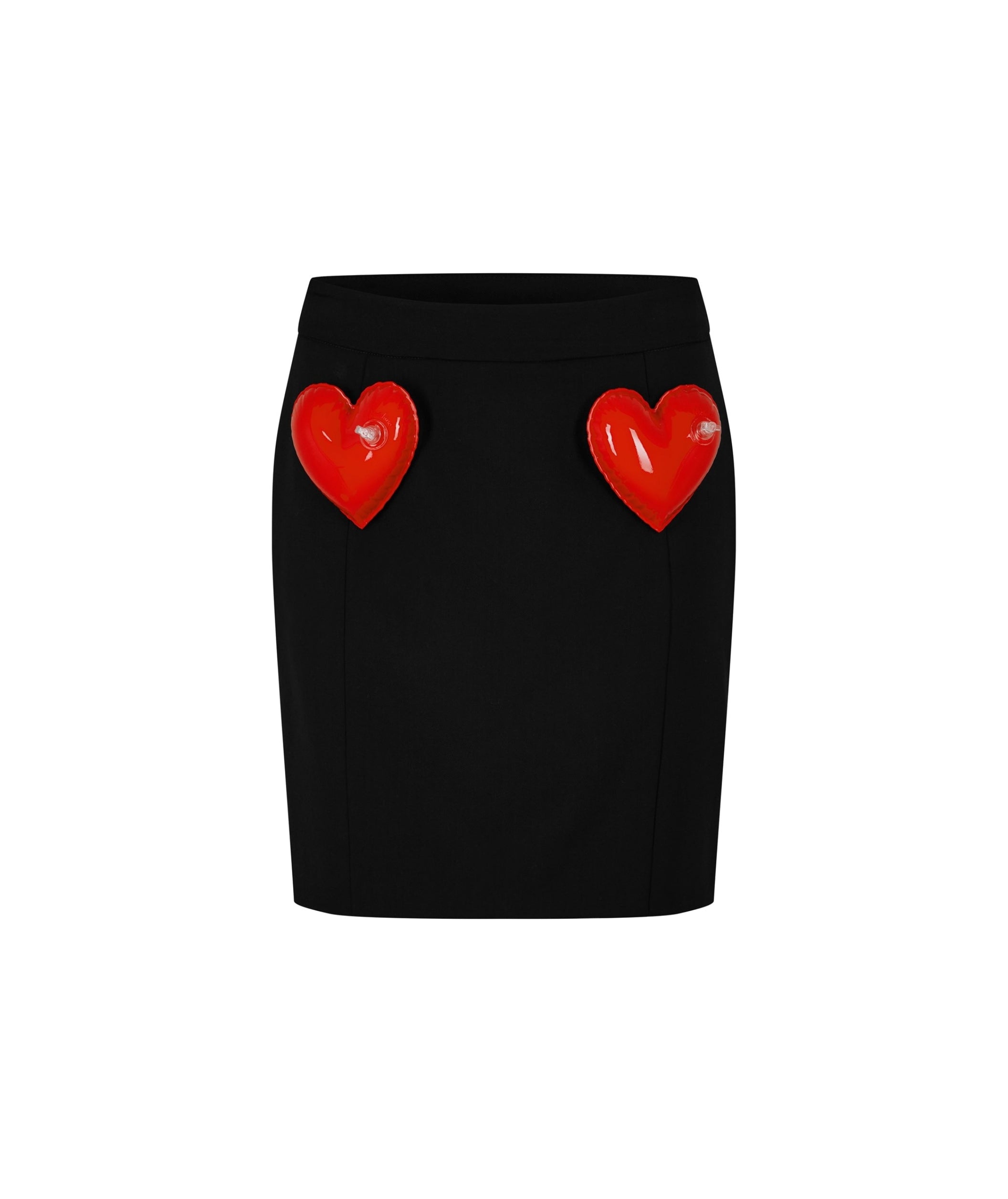 LUXURY HUB MOSCHINO INFLATABLE HEARTS MINI SKIRT