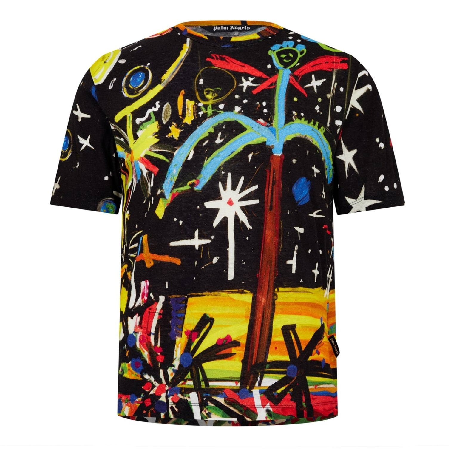 LUXURY HUB PALM ANGELS PALM STARRY NIGHT TEE