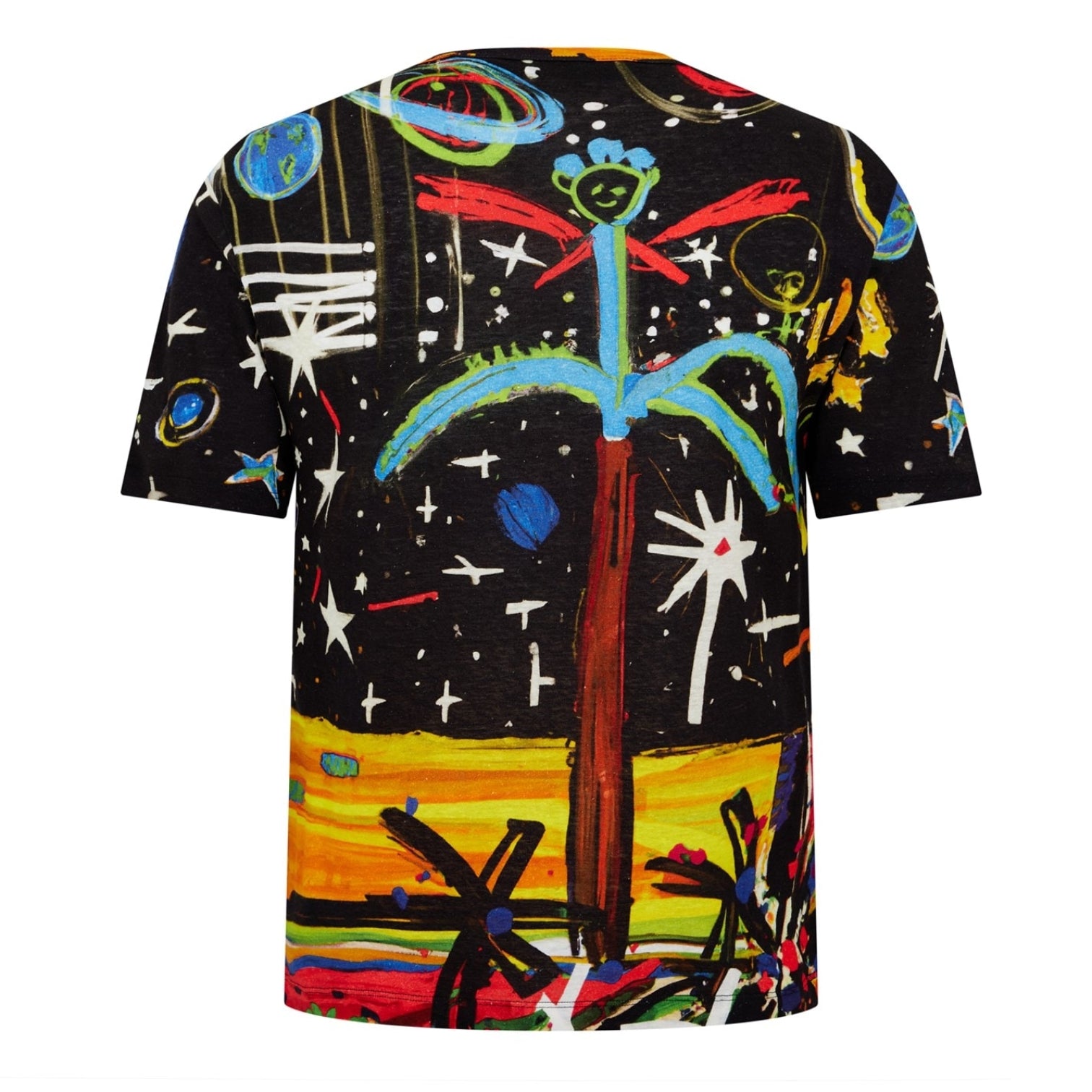 LUXURY HUB PALM ANGELS PALM STARRY NIGHT TEE