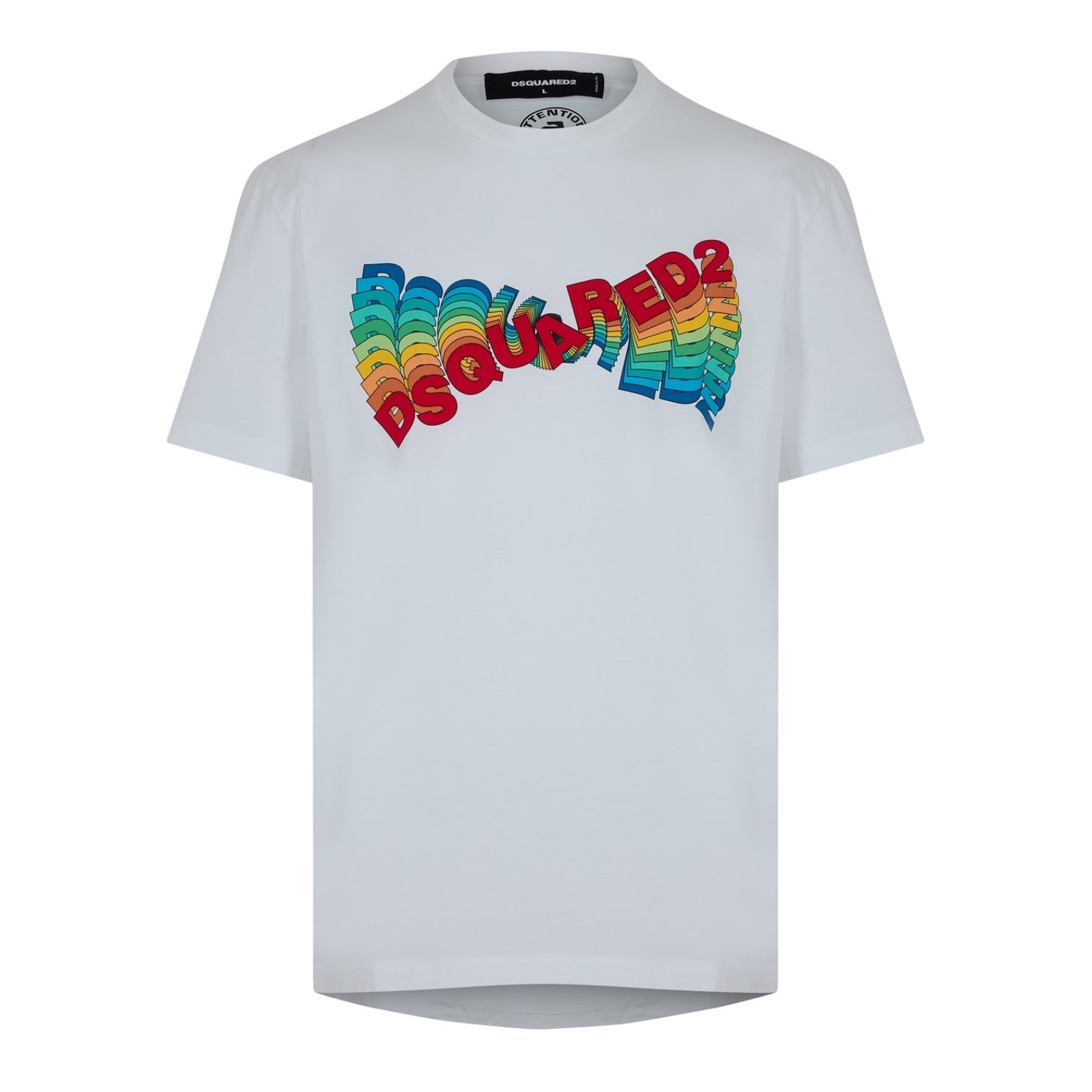 LUXURY HUB DSQUARED2 MULTI-COLOURED LOGO TEE