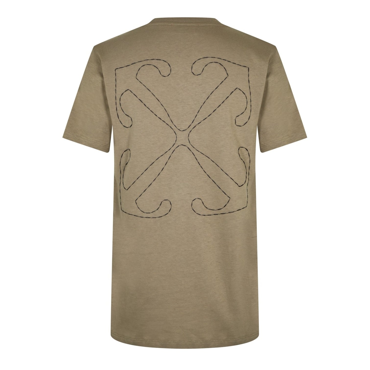 LUXURY HUB OFF WHITE EMBROIDERED ARROWS TEE