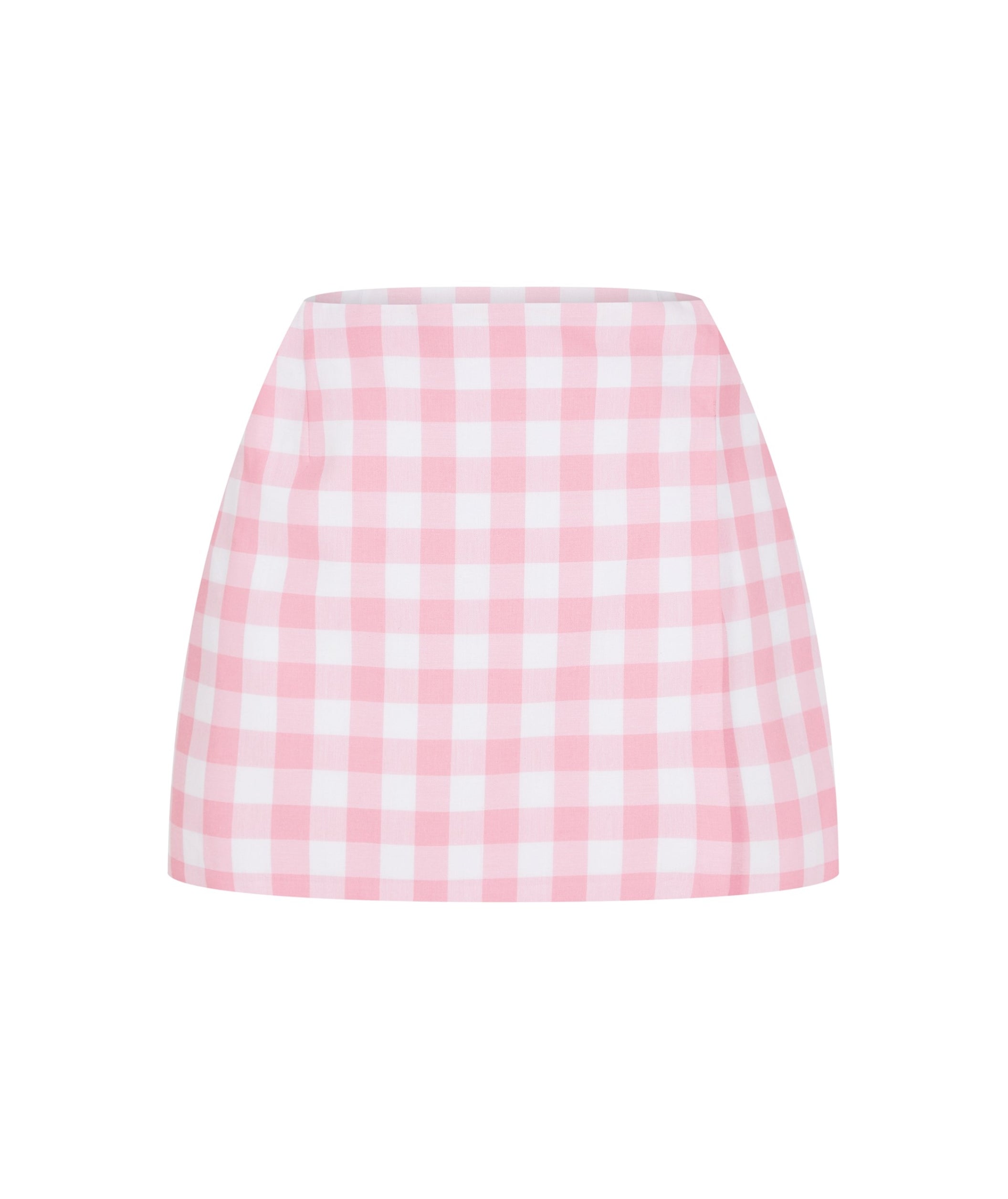 LUXURY HUB PRADA GINGHAM SKIRT