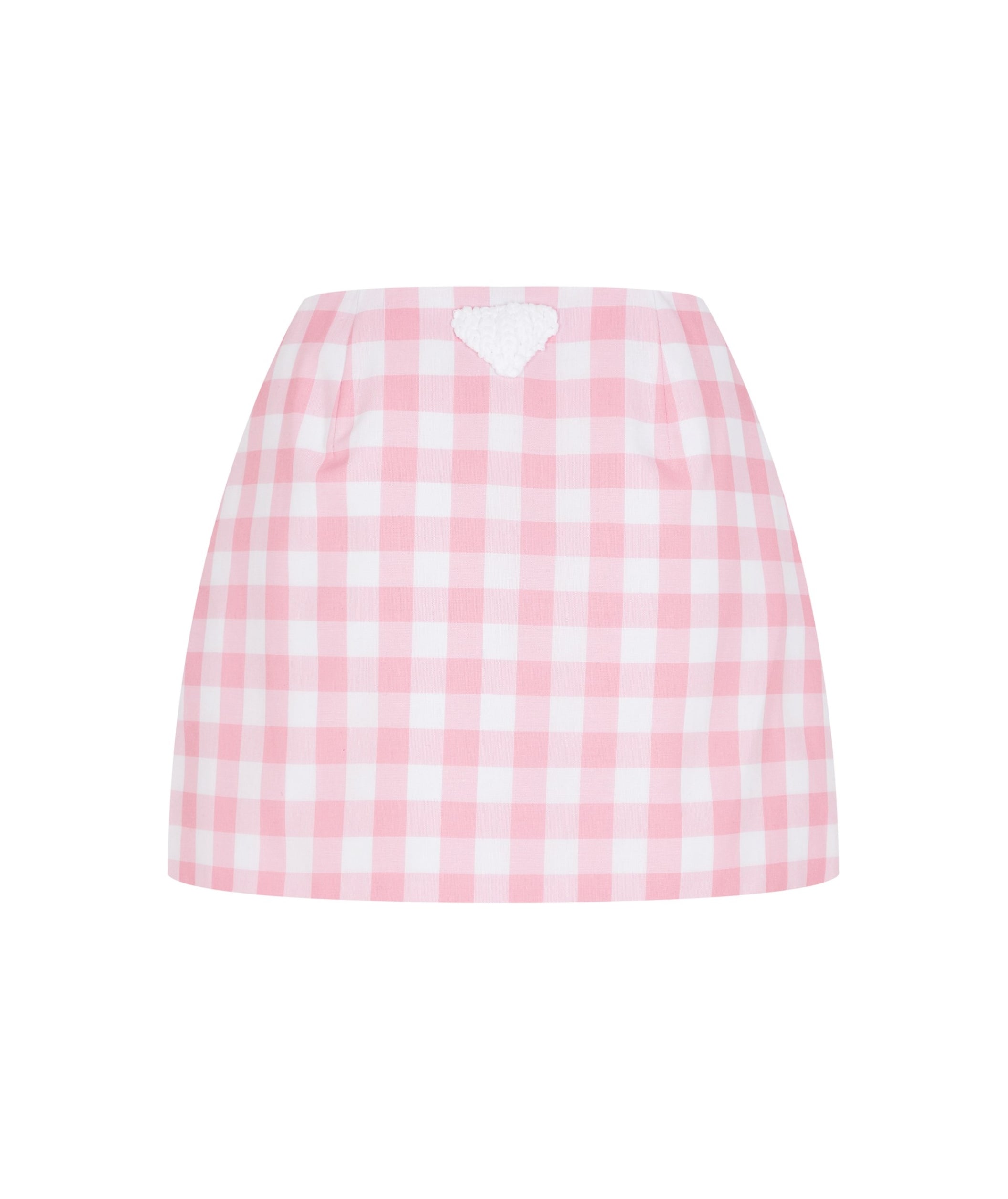 LUXURY HUB PRADA GINGHAM SKIRT