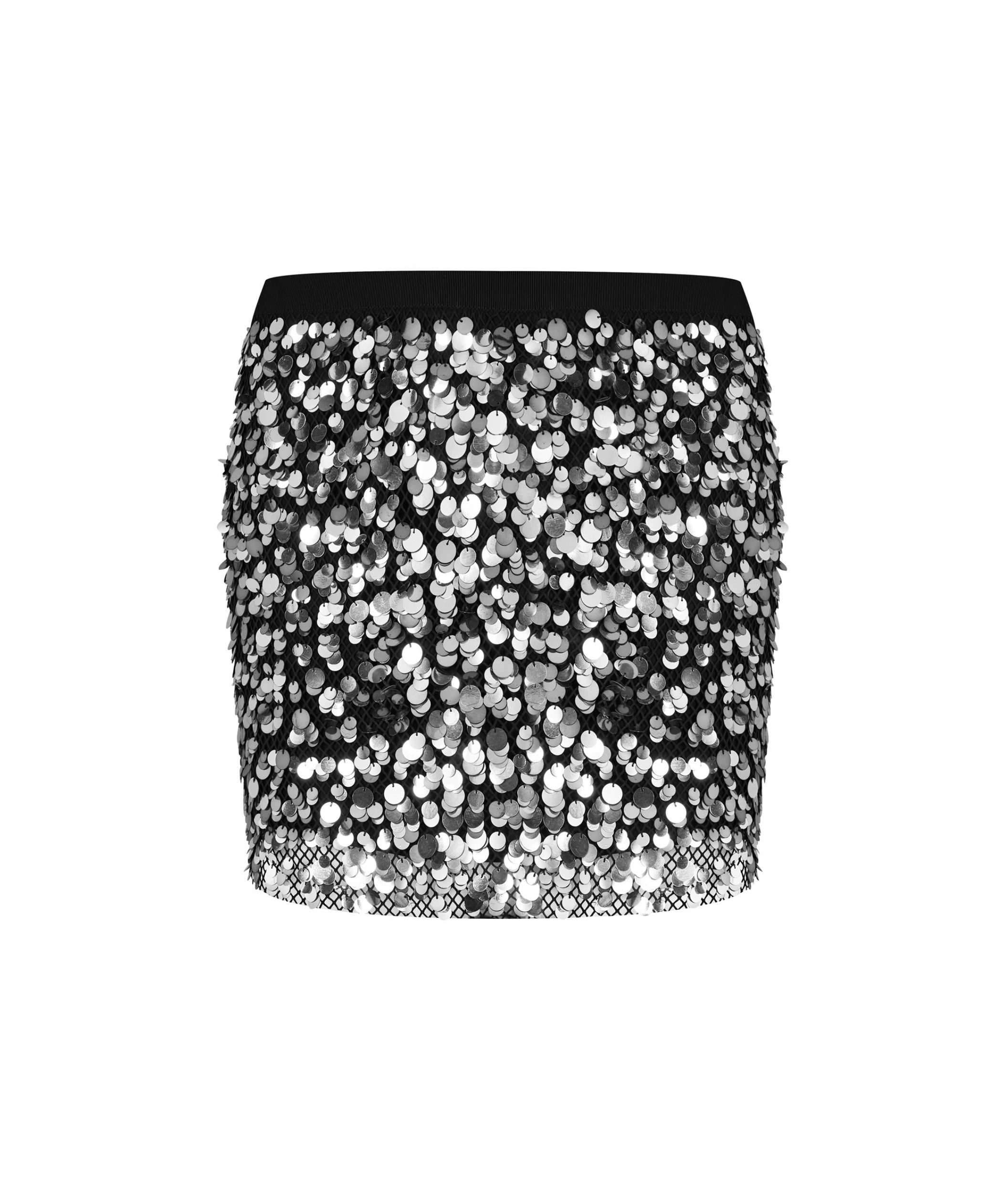 LUXURY HUB TOM FORD SEQUIN EMBROIDERED MINI SKIRT