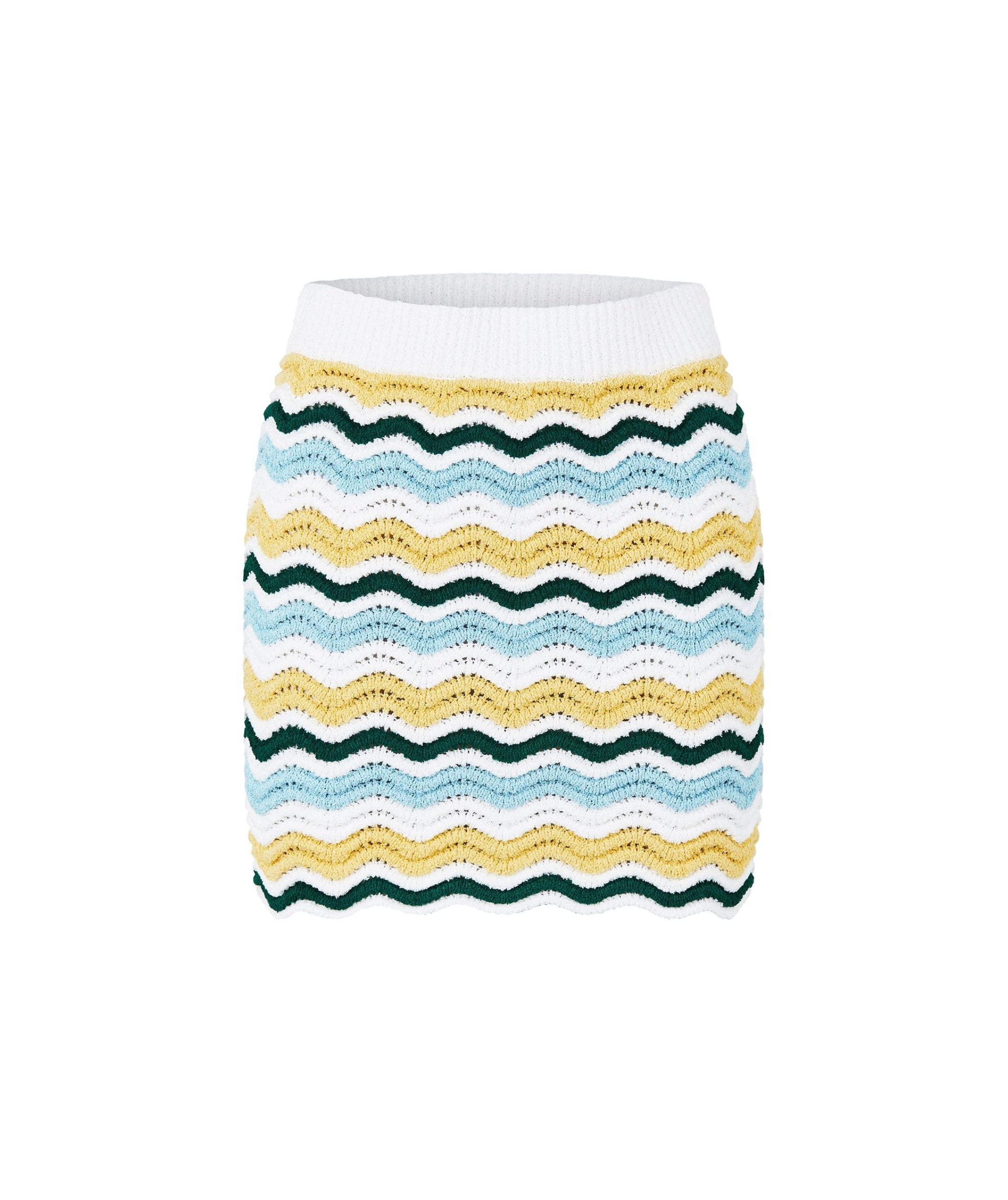 LUXURY HUB CASABLANCA BOUCLE WAVE SKIRT