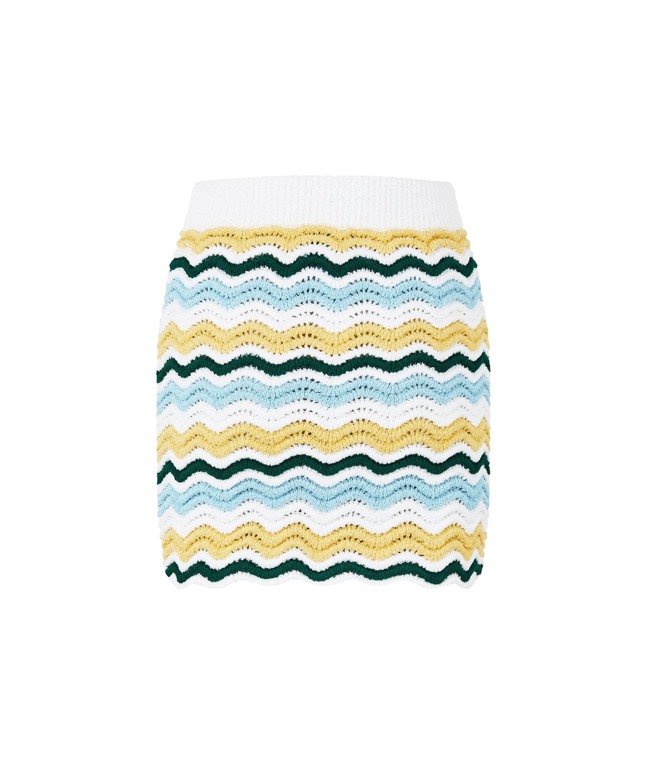 LUXURY HUB CASABLANCA BOUCLE WAVE SKIRT