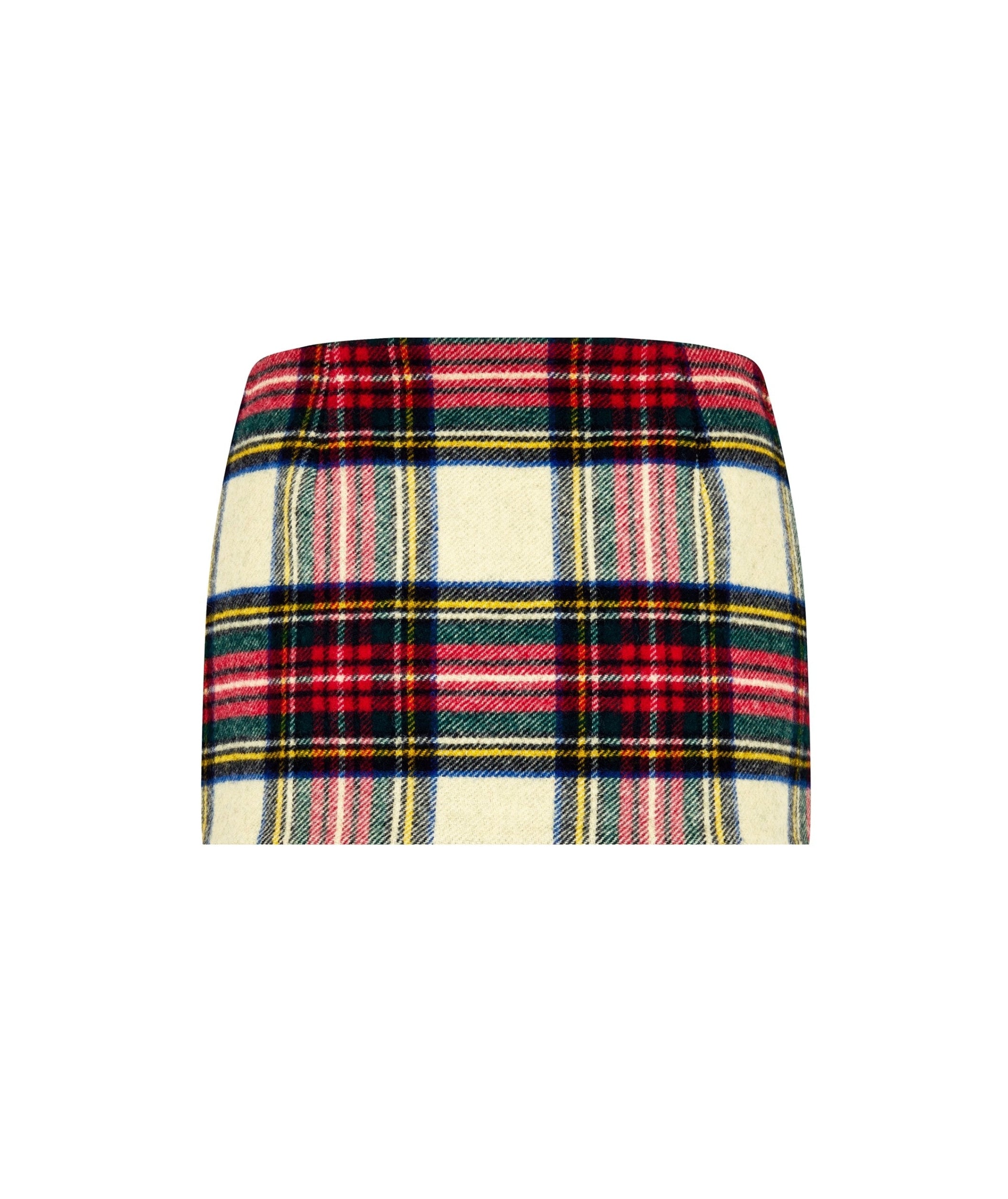 LUXURY HUB PRADA PLAID MINI SKIRT