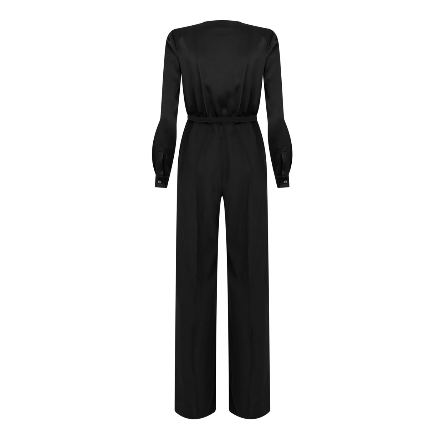 LUXURY HUB GUCCI WIDE LEG JUMPSUIT WITH CRYSTAL G BELT