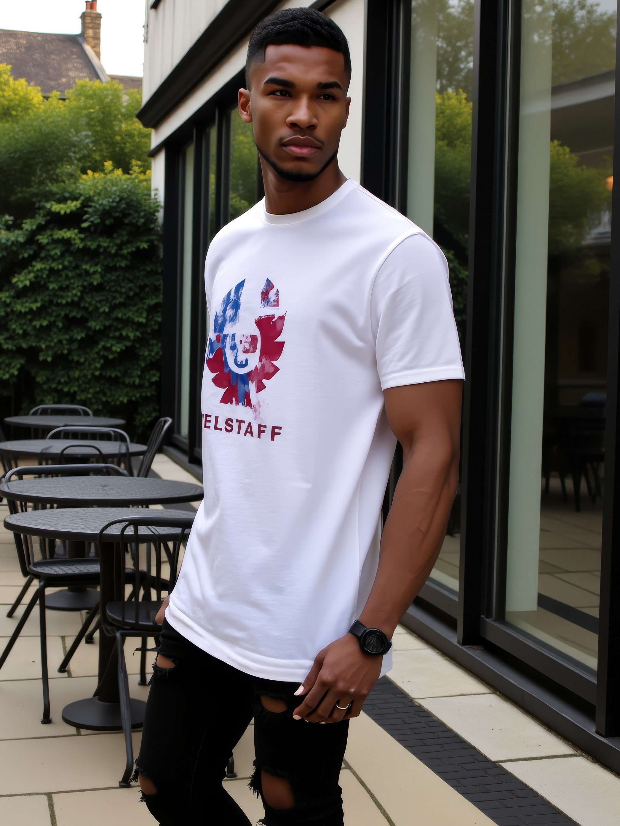 LUXURY HUB BELSTAFF BLUR PHOENIX GRAPHIC TEE