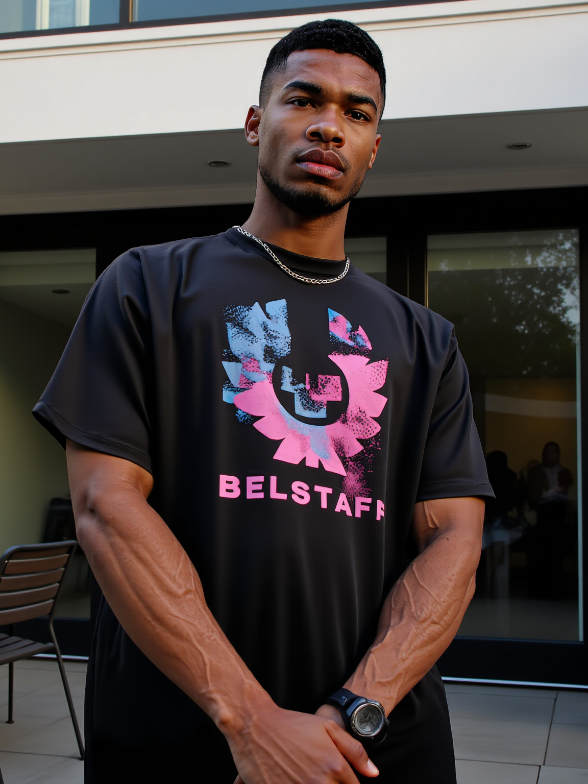 LUXURY HUB BELSTAFF BLUR PHOENIX GRAPHIC TEE