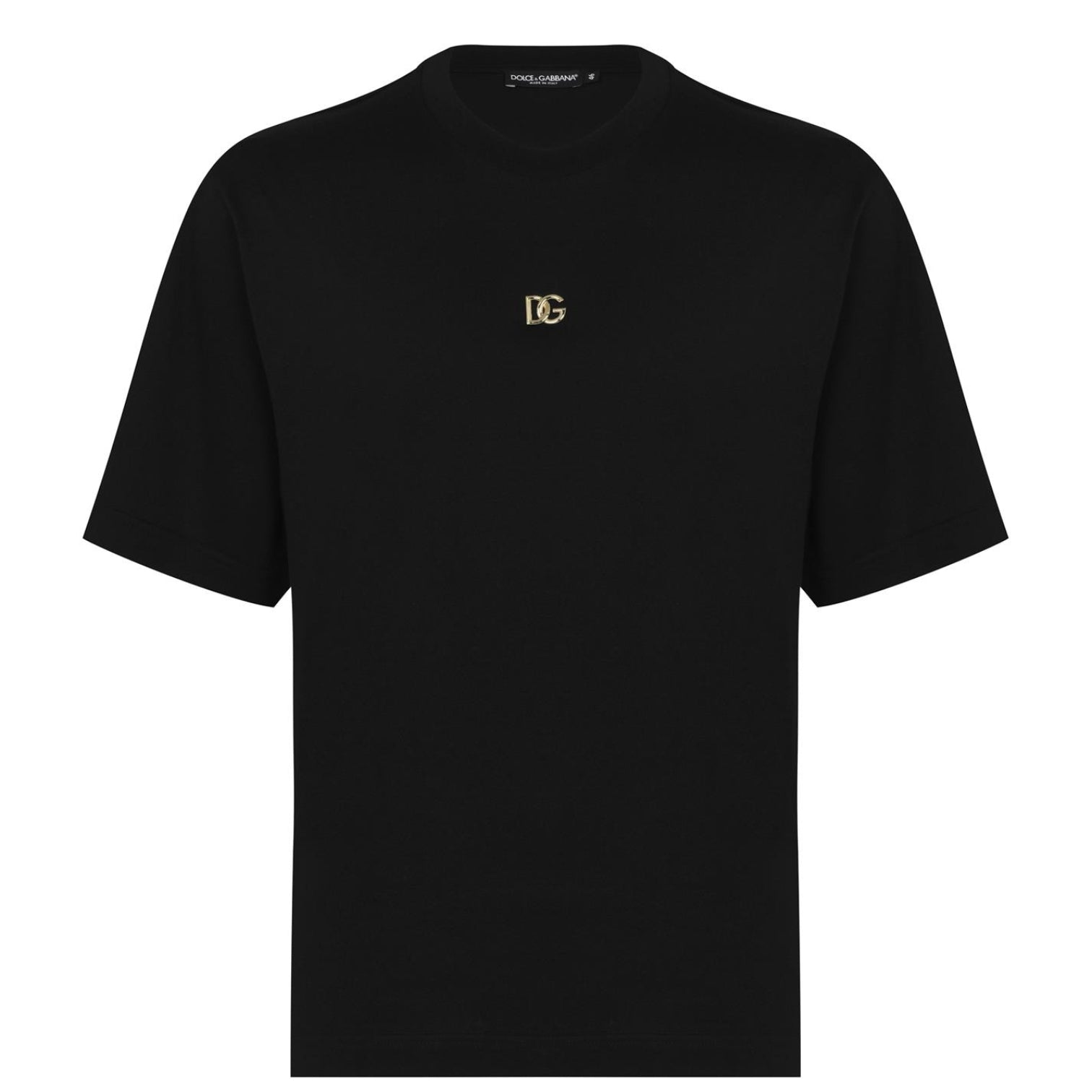 LUXURY HUB DOLCE AND GABBANA METAL LOGO T SHIRT