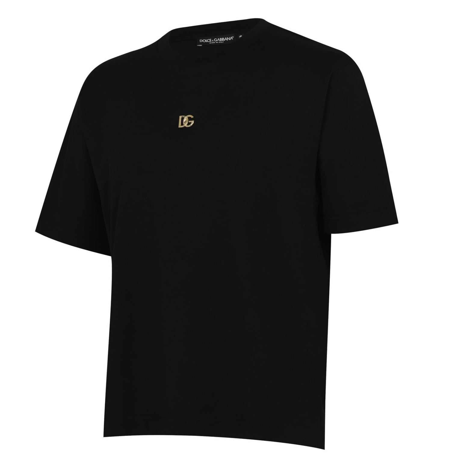 LUXURY HUB DOLCE AND GABBANA METAL LOGO T SHIRT