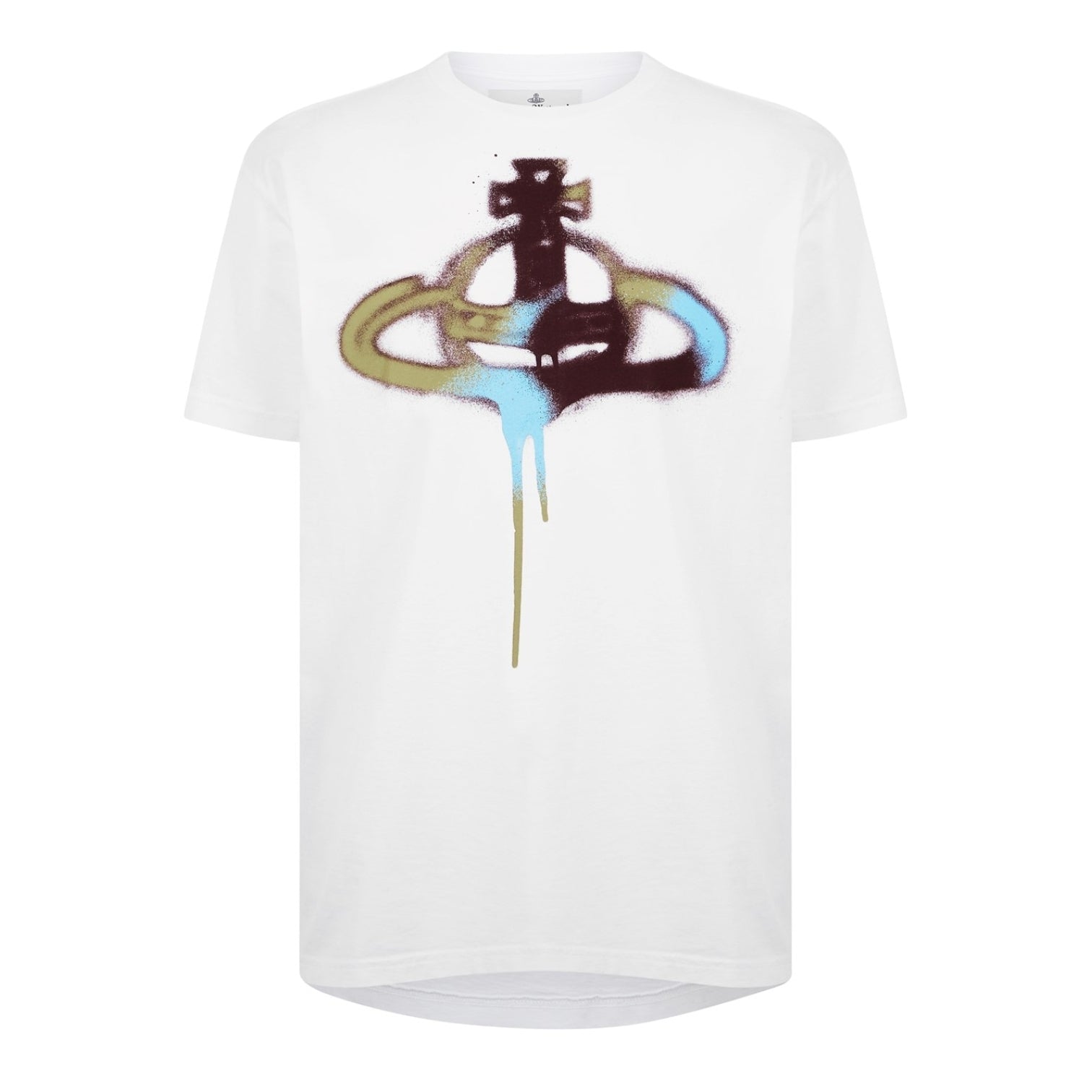 LUXURY HUB VIVIENNE WESTWOOD MULTI-COLOURED SPRAY ORB TEE