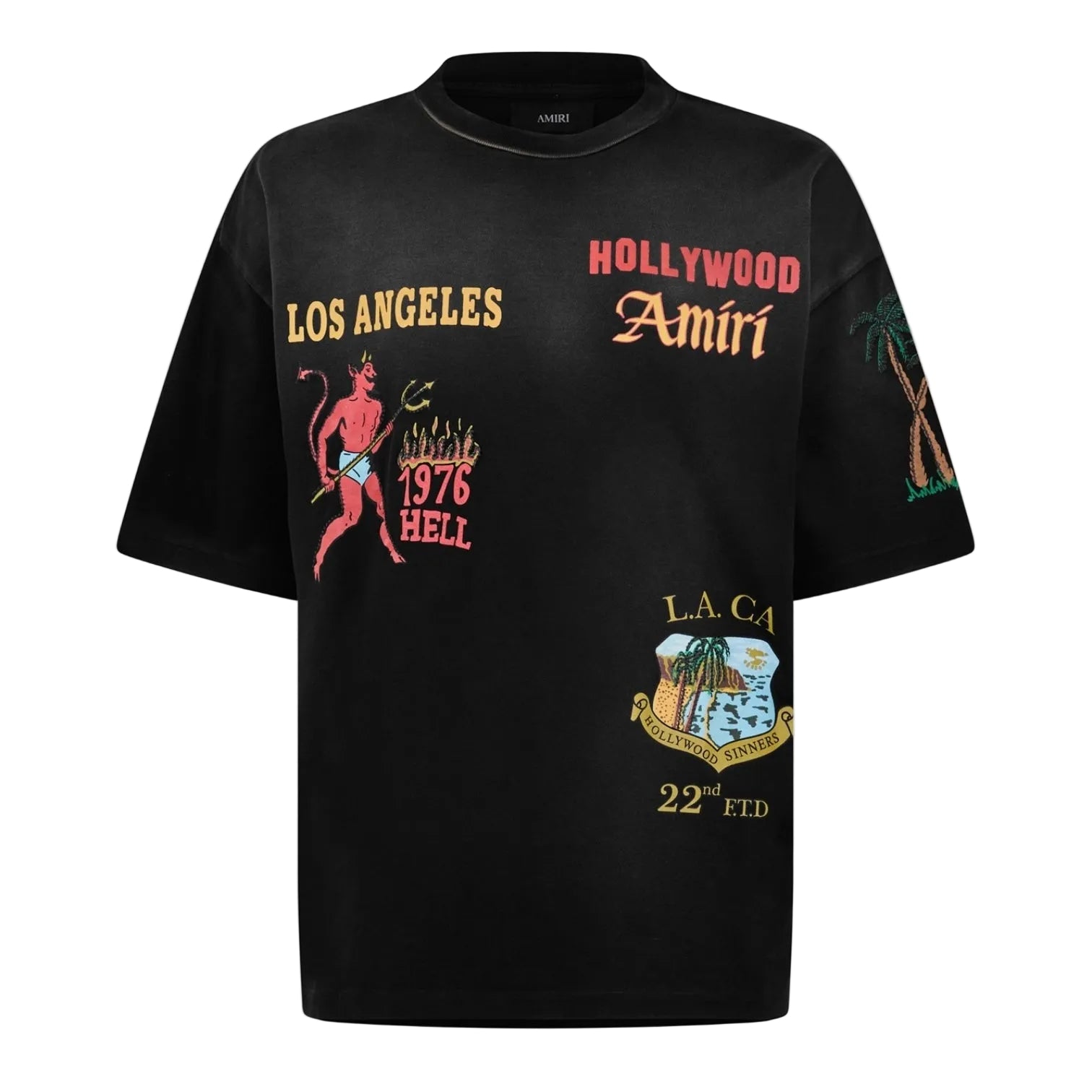 LUXURY HUB AMIRI MEN'S SINNERS OVERSIZED T-SHIRT