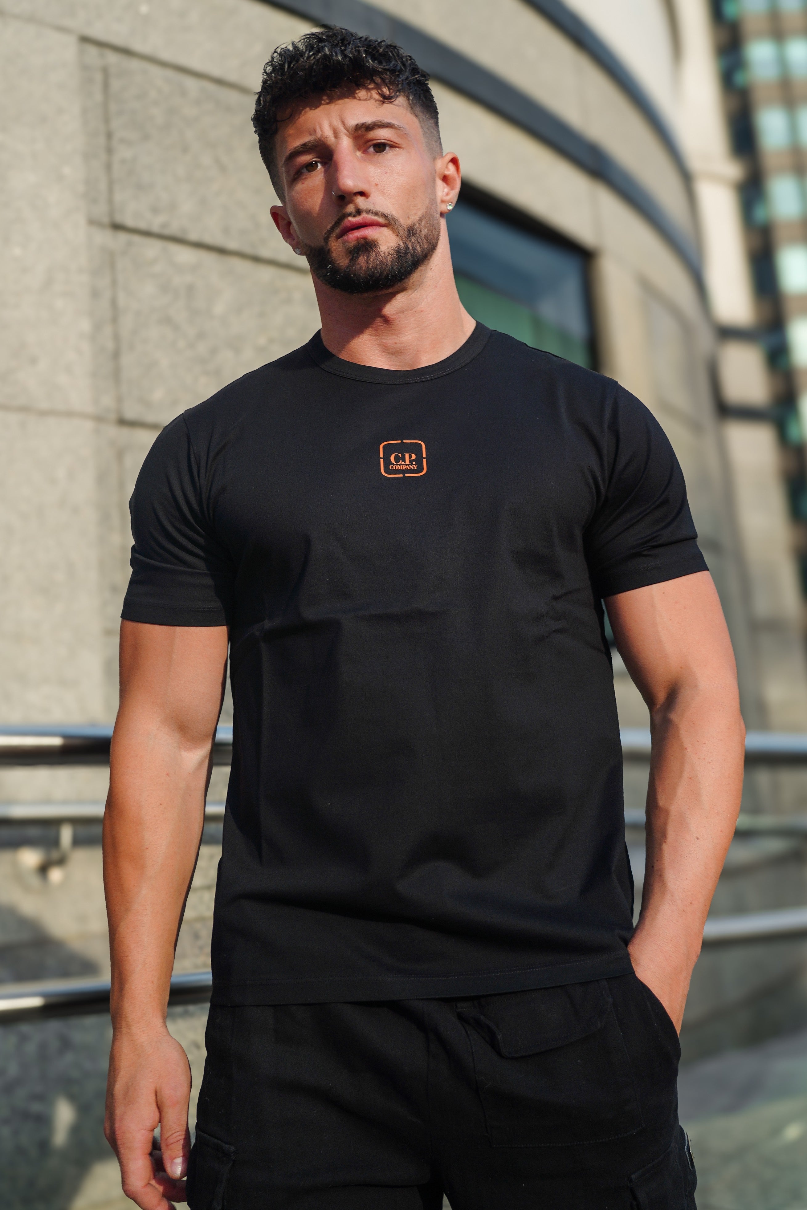 LUXURY HUB CP COMPANY METROPOLIS BACK LOGO TEE