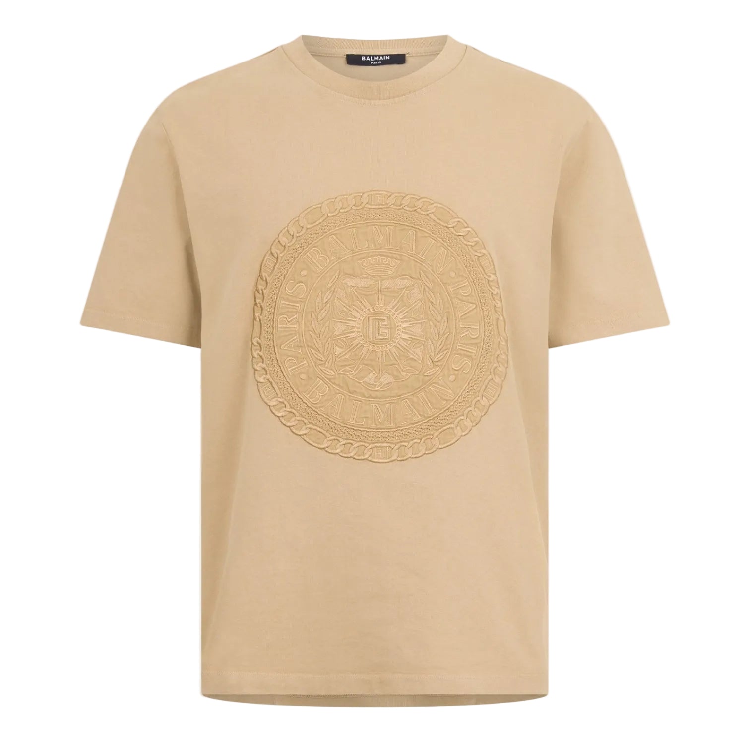 LUXURY HUB BALMAIN MEN'S MEDAL T-SHIRT