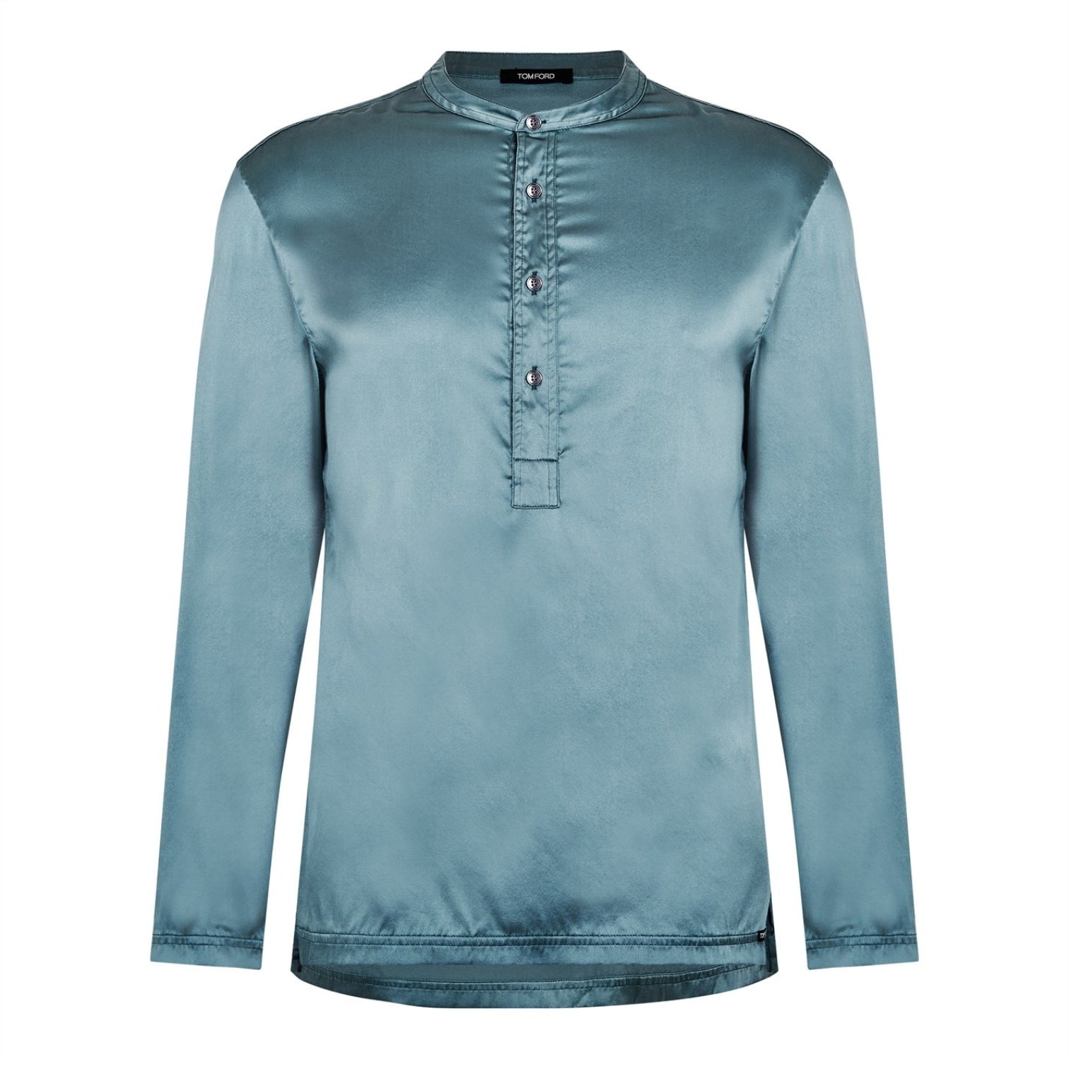 LUXURY HUB TOM FORD SILK HENLEY SHIRT