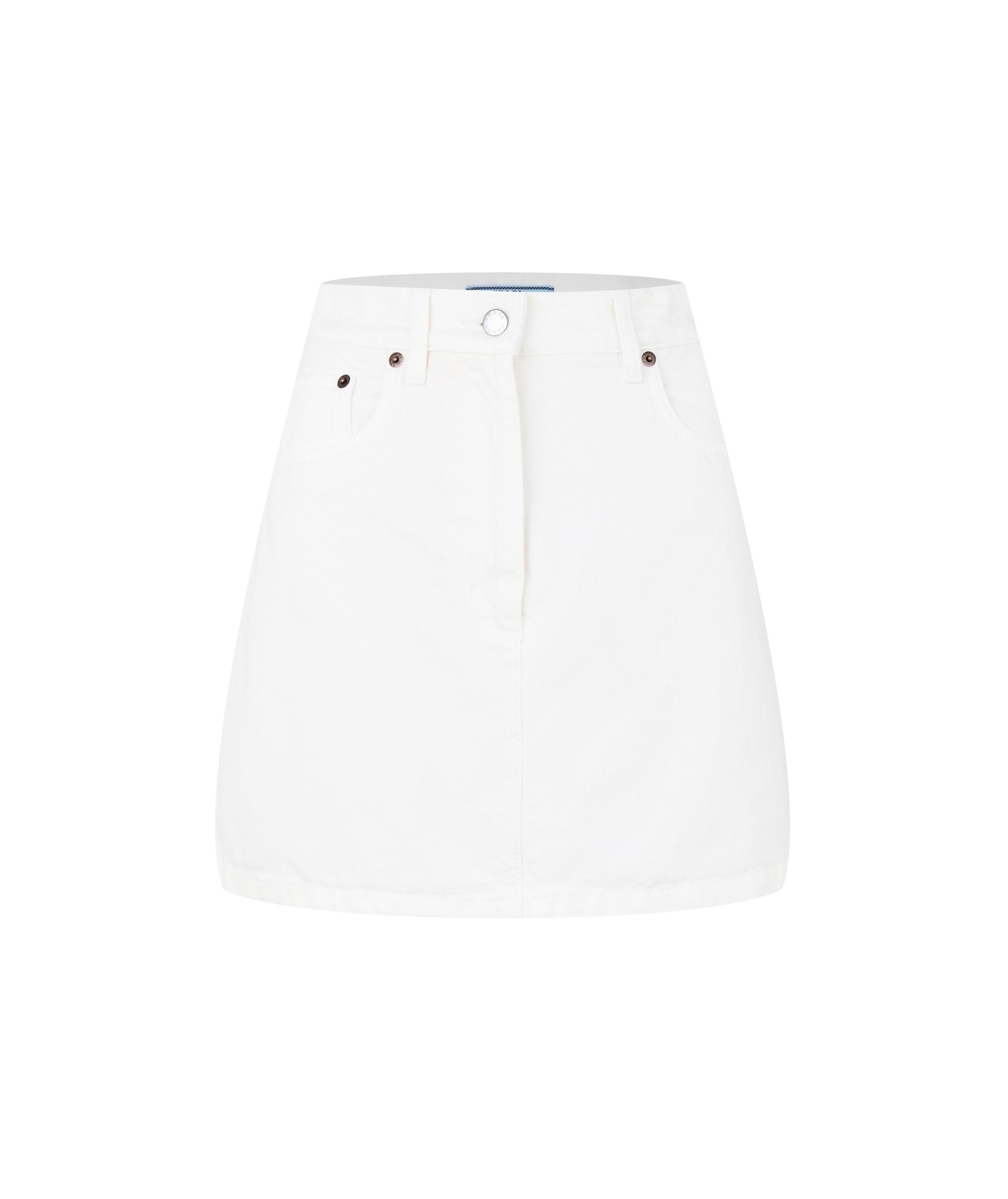 LUXURY HUB PRADA DENIM MINI SKIRT