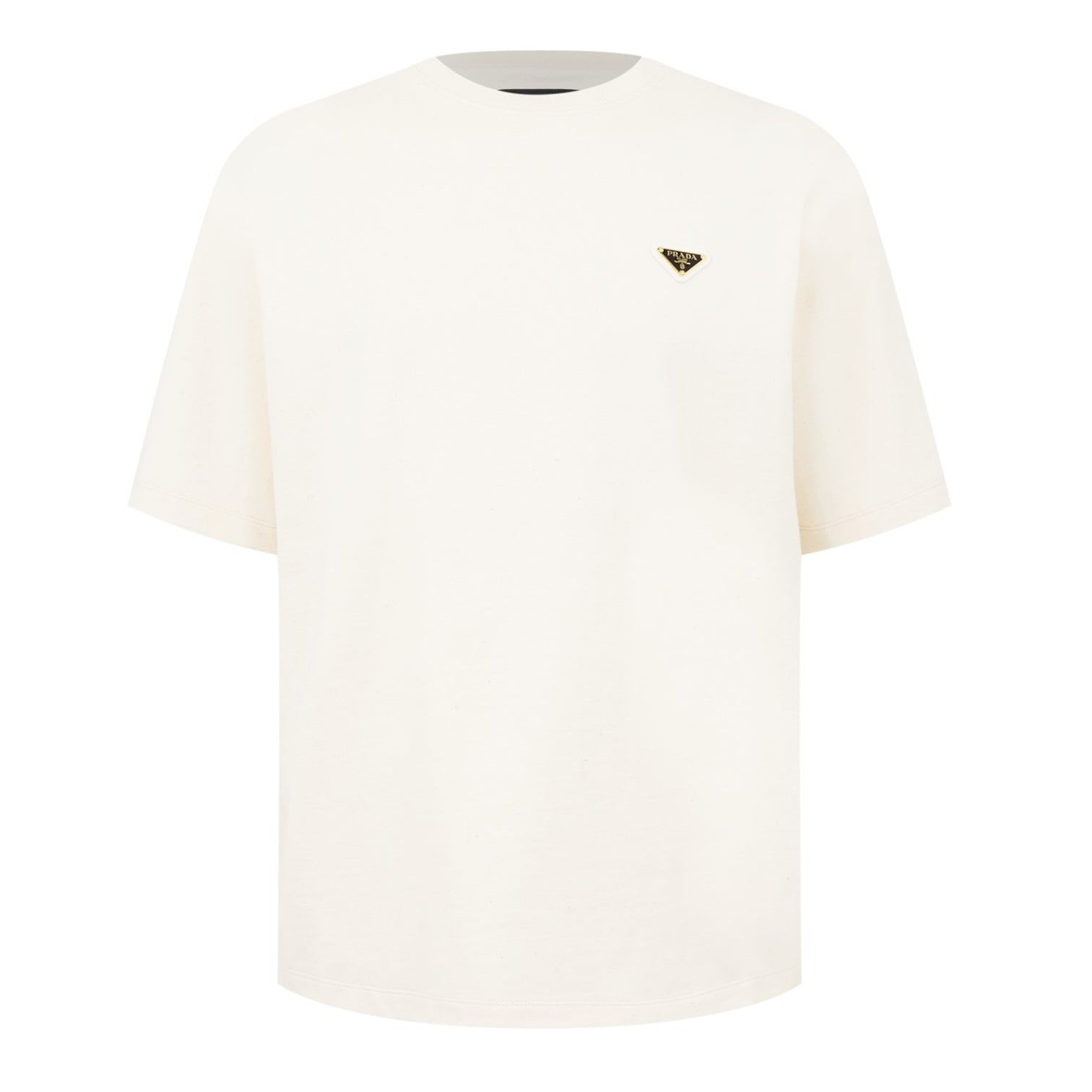 LUXURY HUB PRADA TRIANGLE LOGO TEE