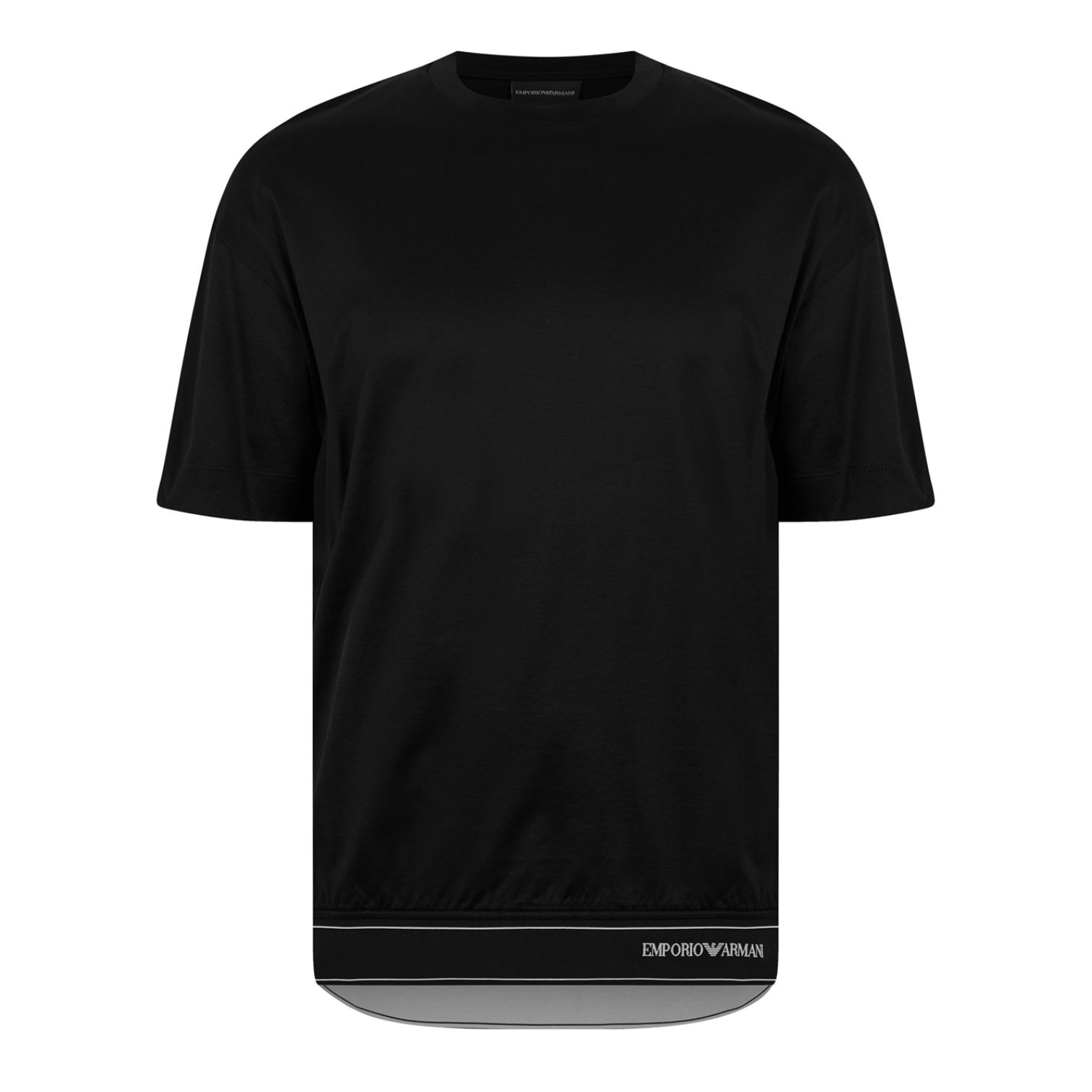 LUXURY HUB EMPORIO ARMANI TAPE HEM TEE