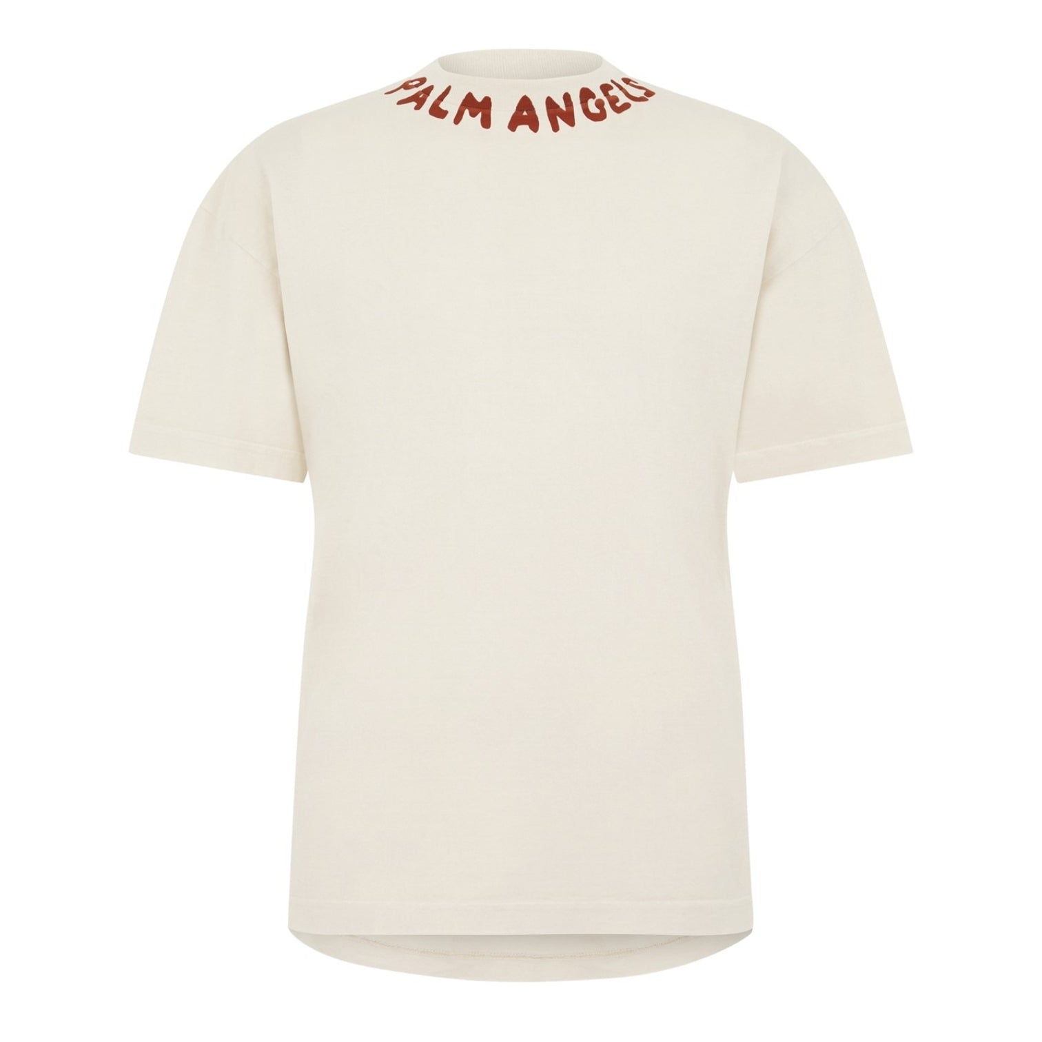 LUXURY HUB PALM ANGELS PALM NECK LOGO TEE