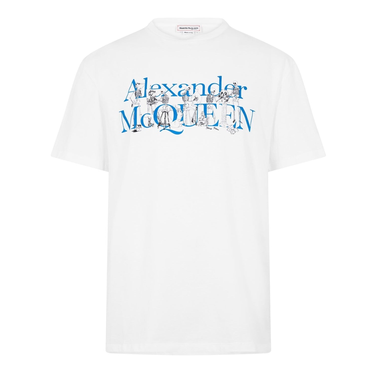 LUXURY HUB ALEXANDER MCQUEEN SKELETON LOGO TEE