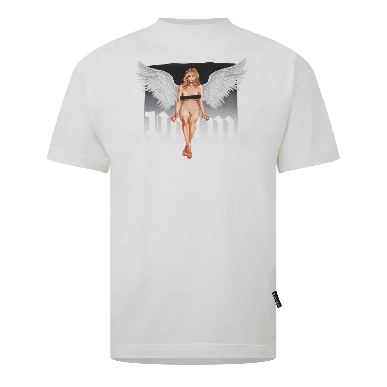 LUXURY HUB PALM ANGELS PALM CRYSTAL PINUP TEE