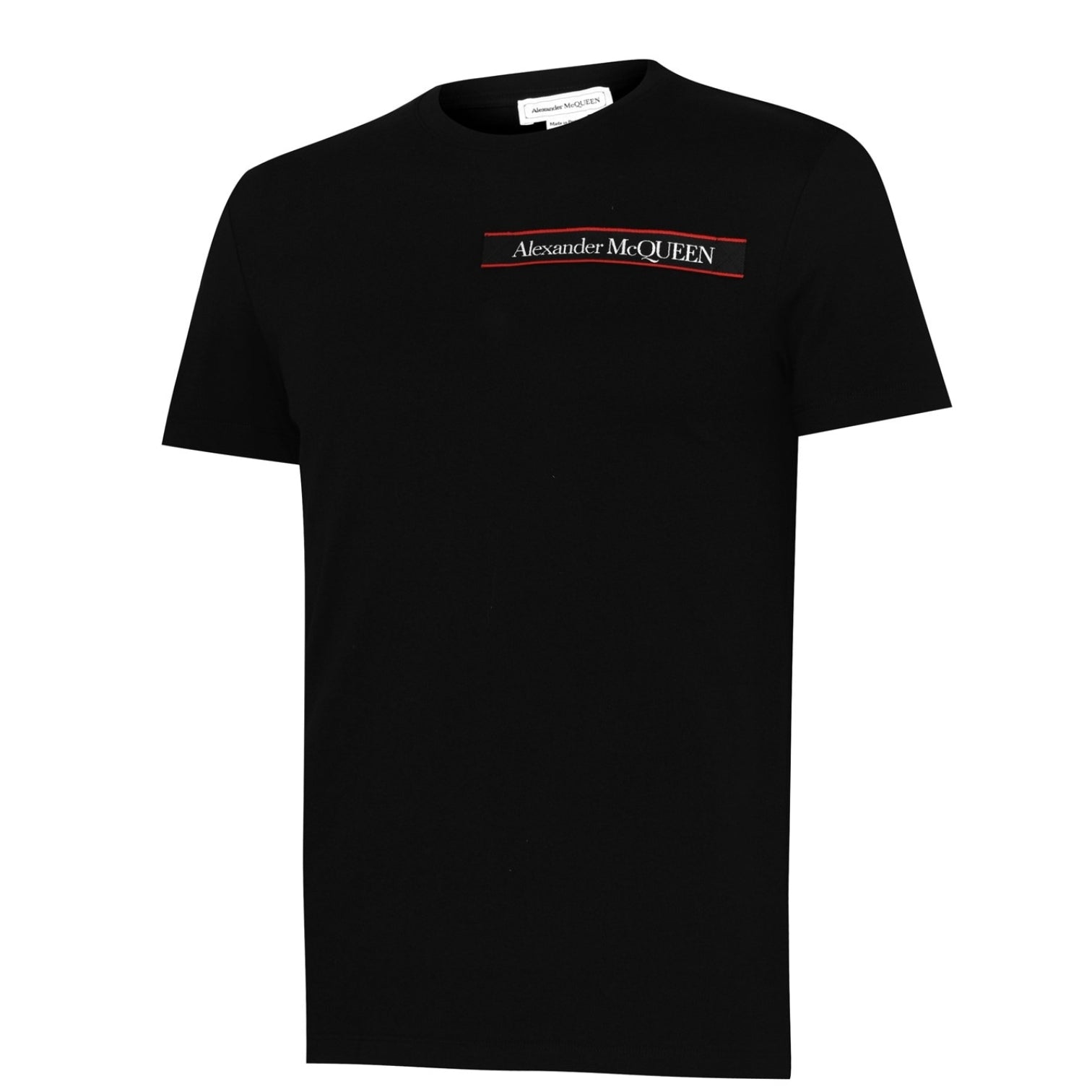 LUXURY HUB ALEXANDER MCQUEEN LOGO TAPE TEE