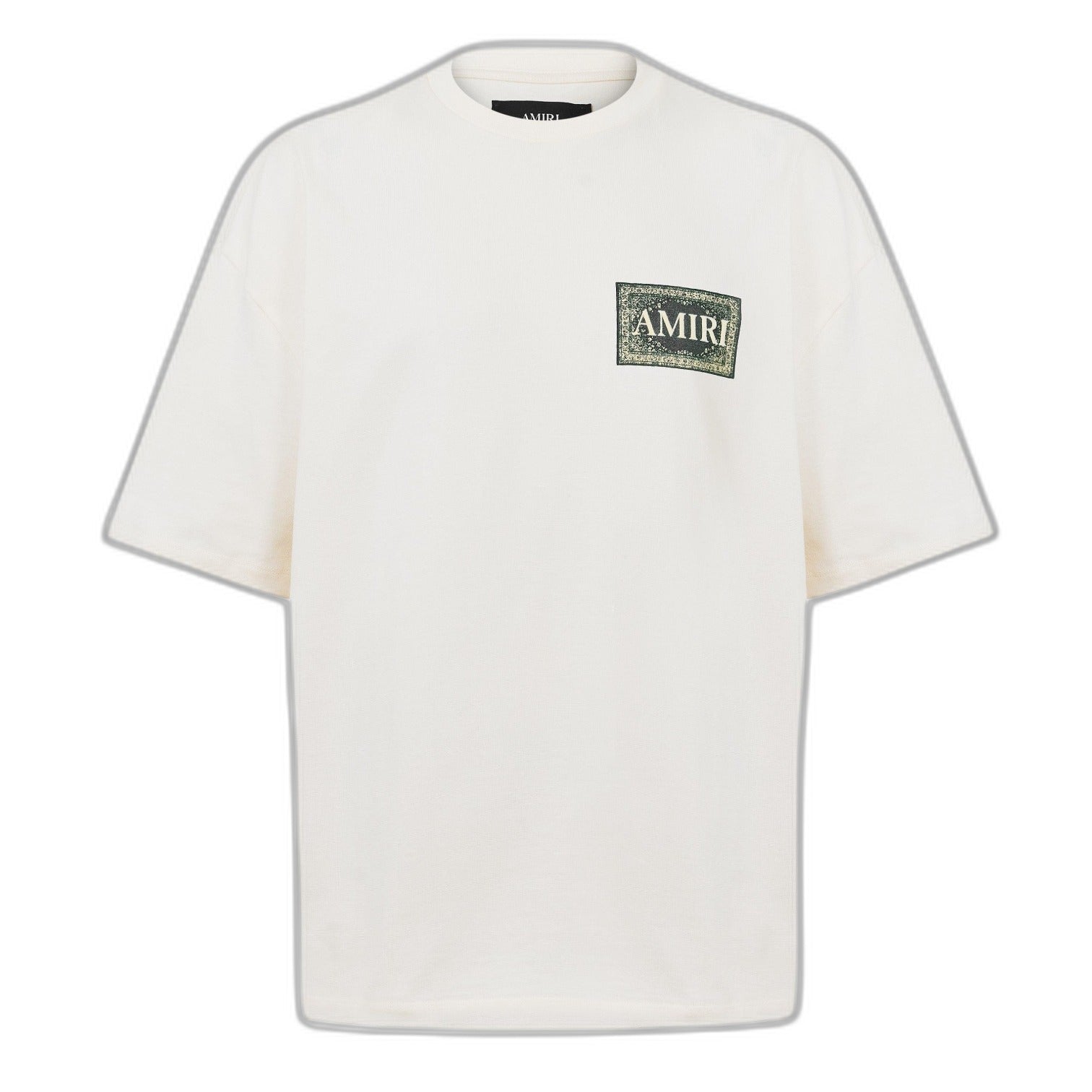 LUXURY HUB AMIRI MEN'S BANDANA OVERSIZED T-SHIRT