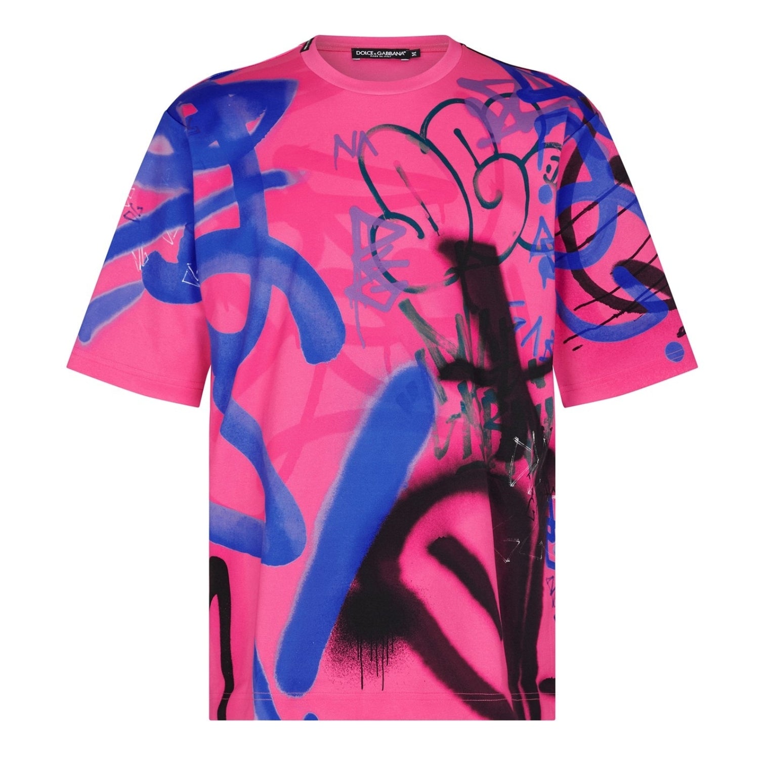 LUXURY HUB DOLCE AND GABBANA GRAFFITI T SHIRT