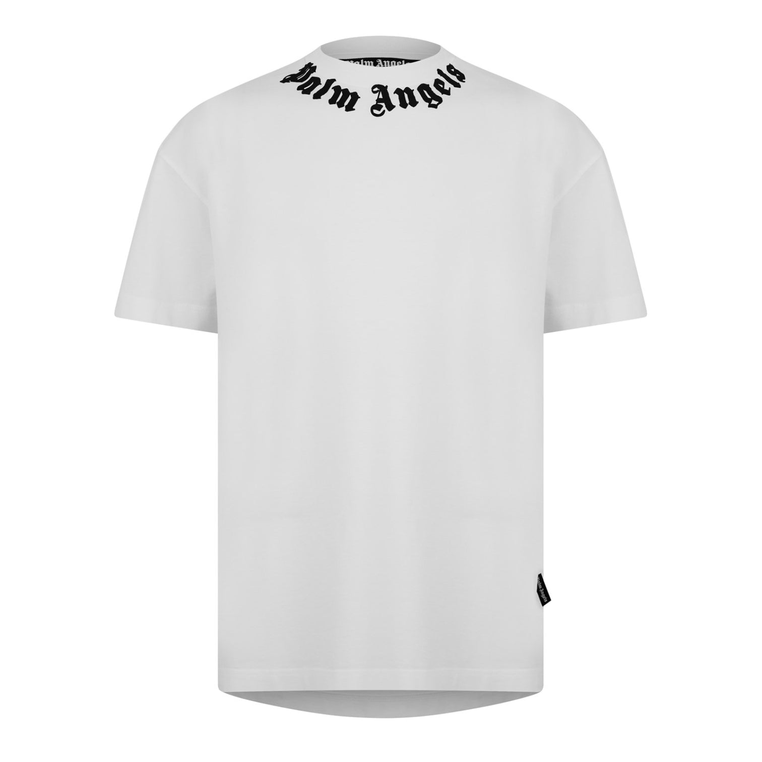 LUXURY HUB PALM ANGELS PALM NECK LOGO TEE