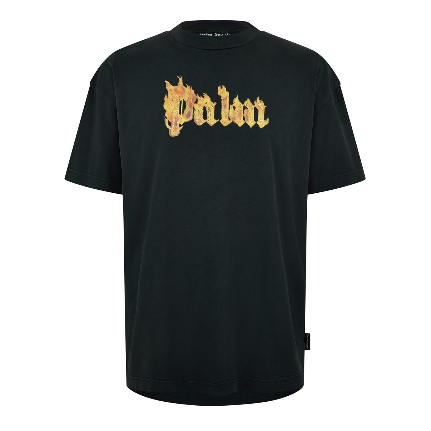 LUXURY HUB PALM ANGELS PALM BURNING LOGO TEE