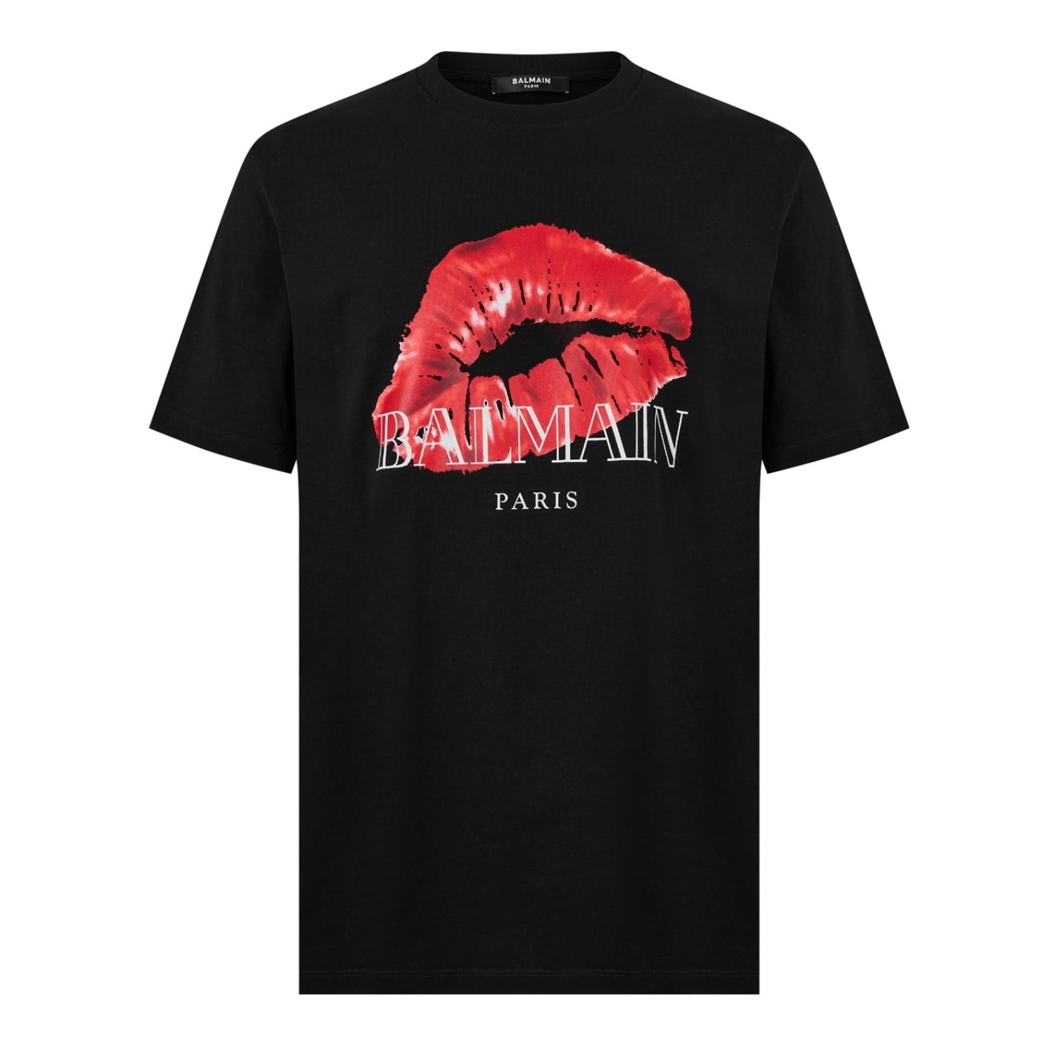 LUXURY HUB BALMAIN KISS LOGO TEE