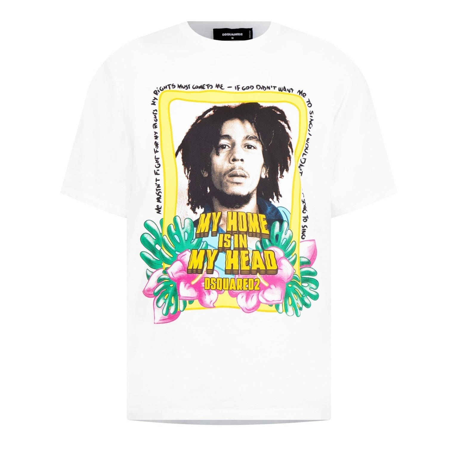 LUXURY HUB DSQUARED2 GRAPHIC HOME HEAD PRINT TEE