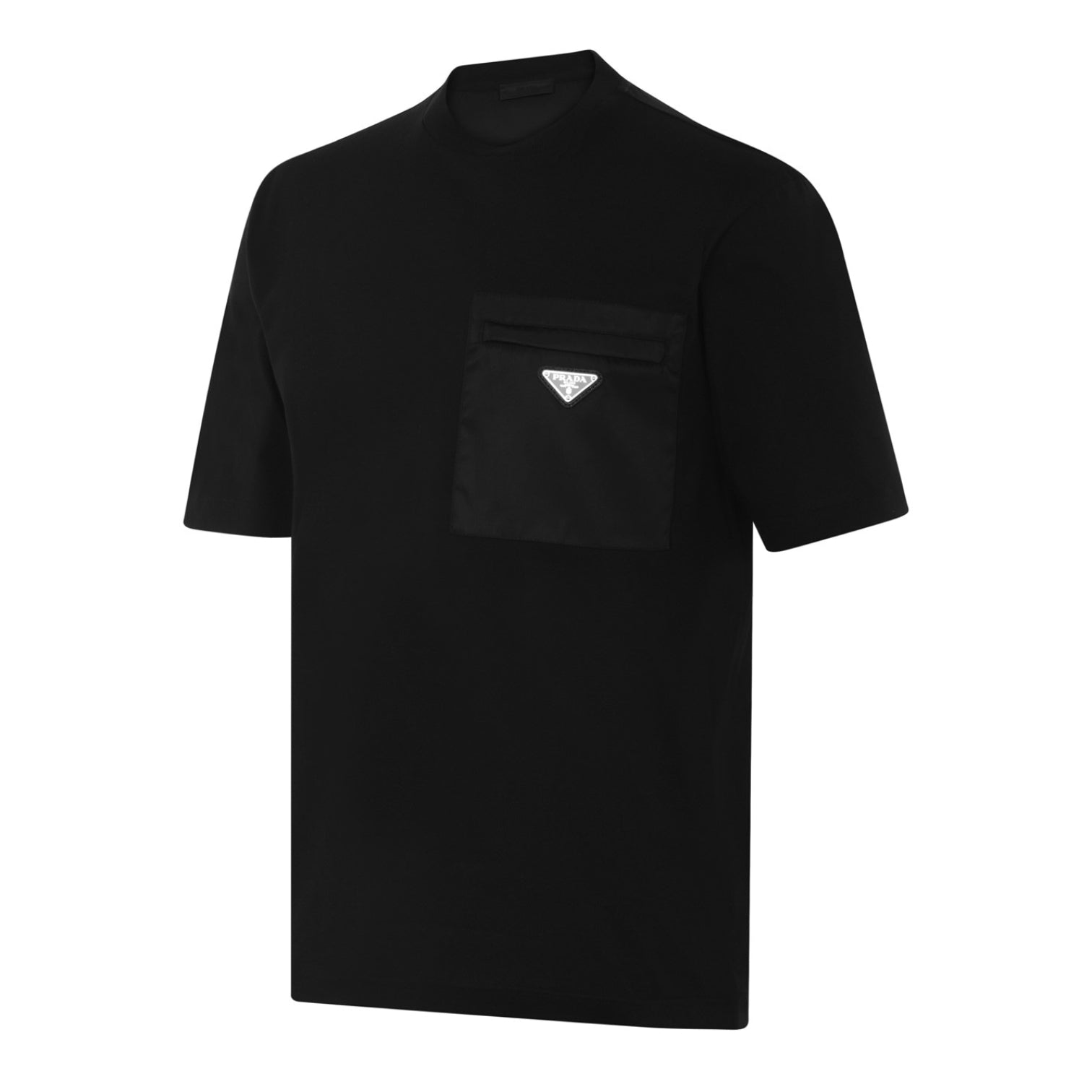 LUXURY HUB  PRADA BADGE POCKET TEE