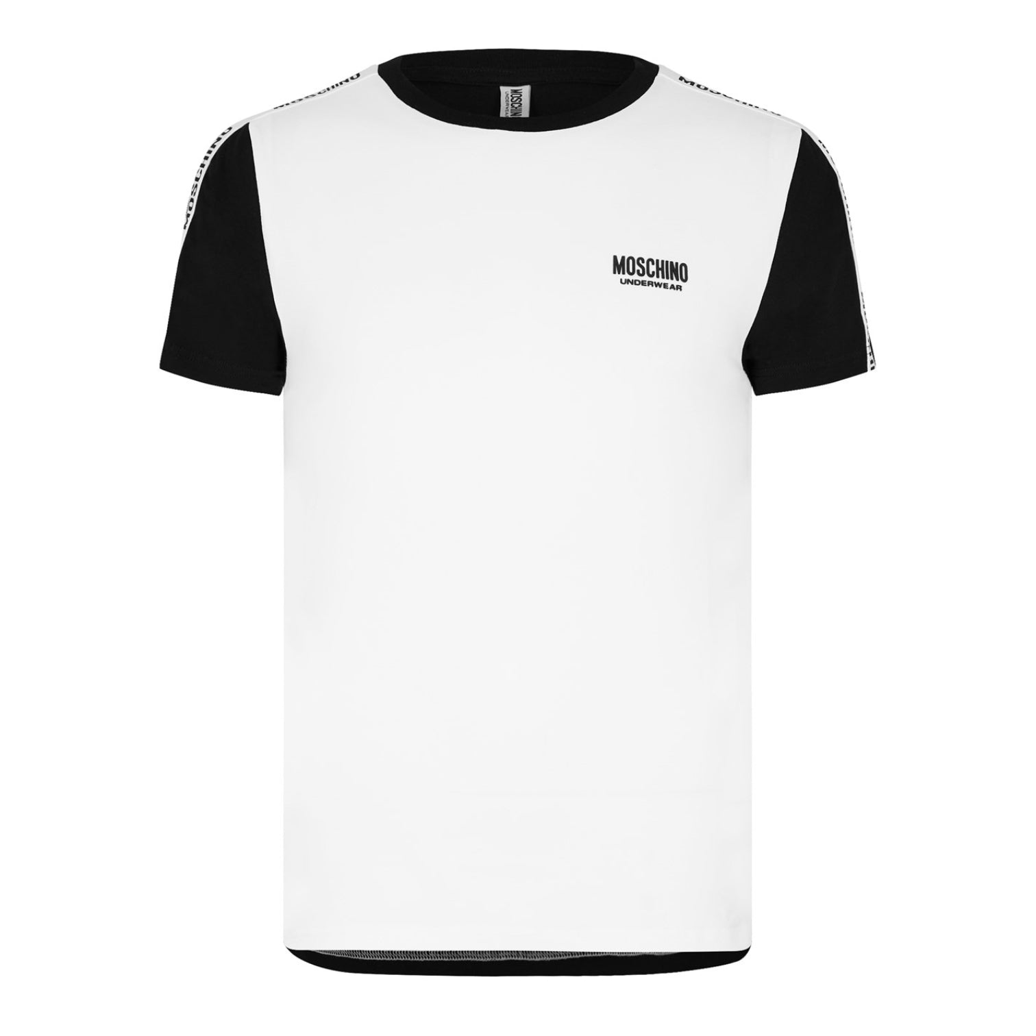 LUXURY HUB MOSCHINO TAPE SLEEVE TEE