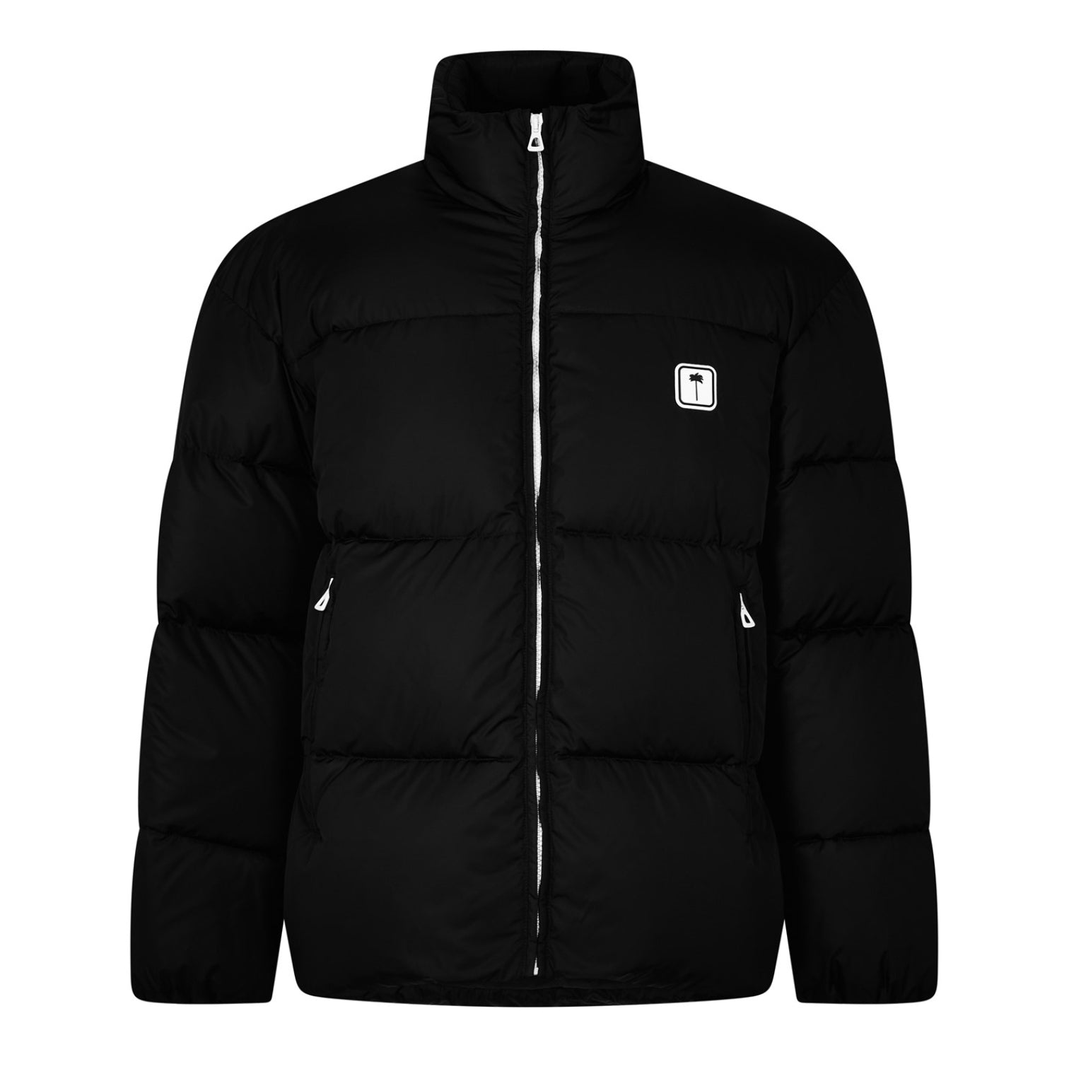 LUXURY HUB PALM ANGELS PALM LOGO DOWN JACKET