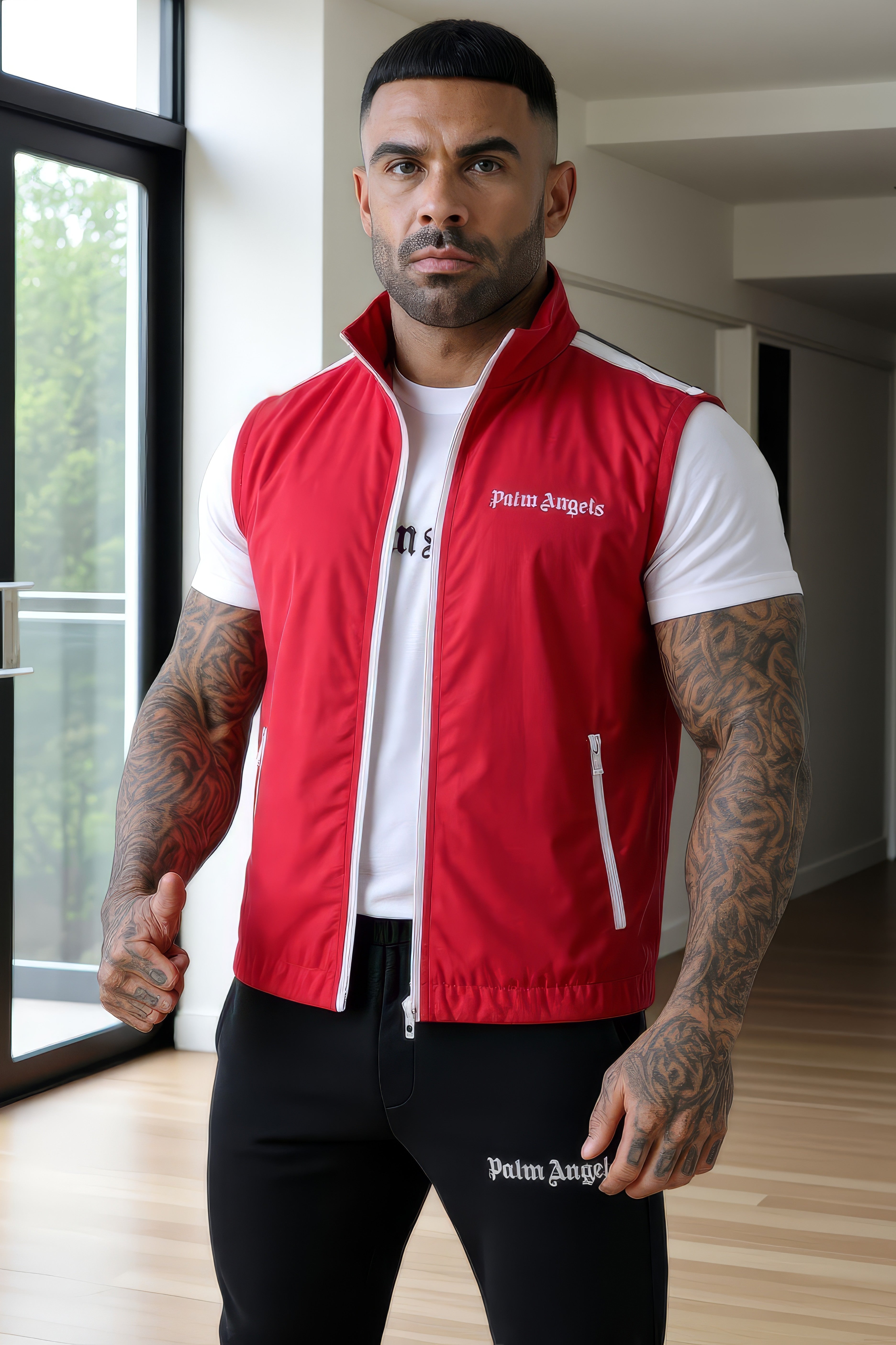 LUXURY HUB PALM ANGELS PALM CLASS LOGO VEST