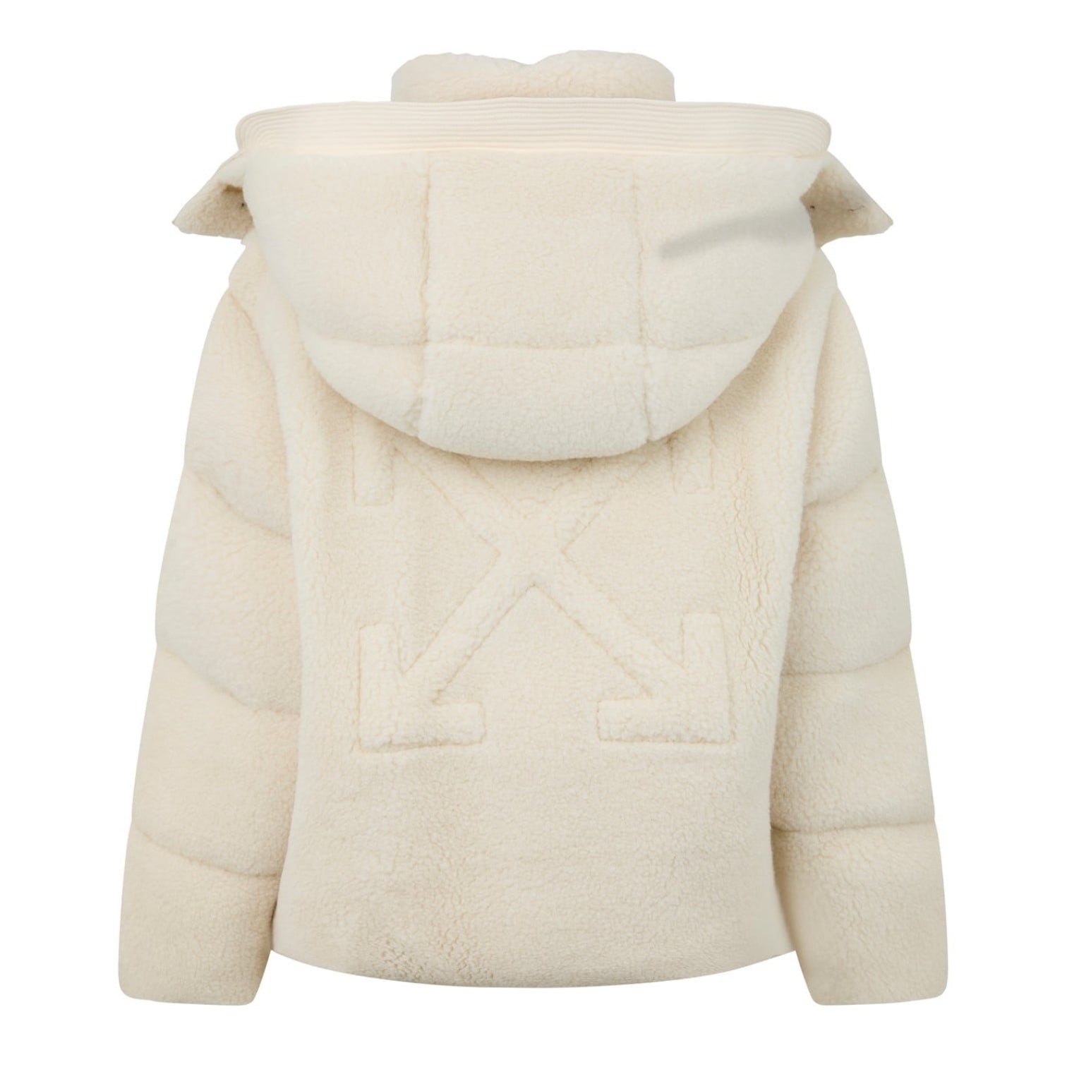 LUXURY HUB OFF WHITE OFF TEDDY PUFFER