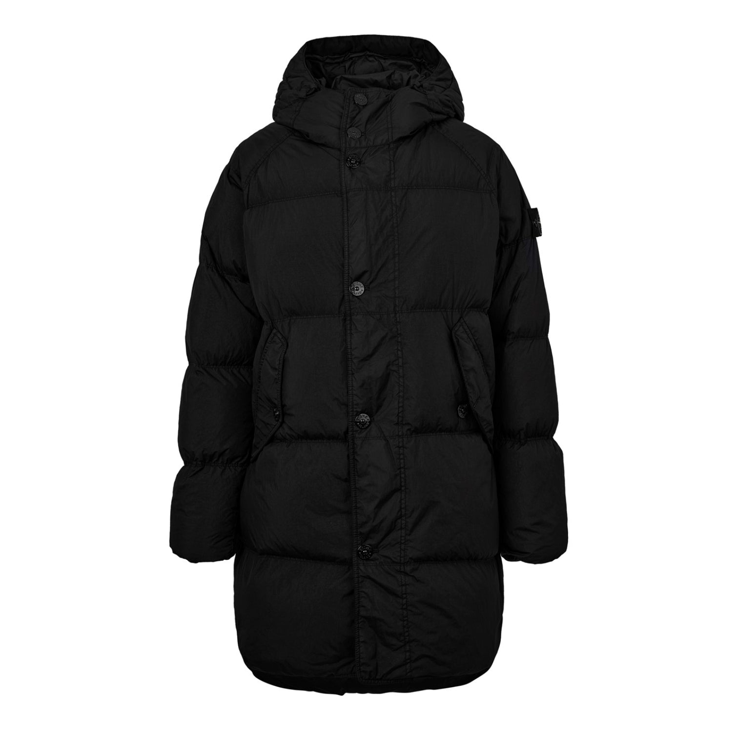 LUXURY HUB STONE ISLAND STONE CRINKLE PUFFER