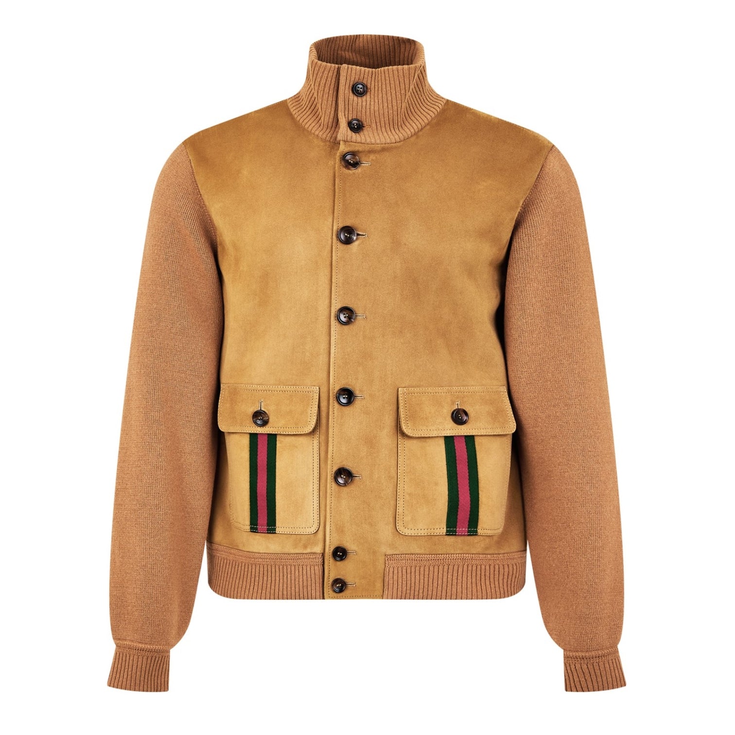 LUXURY HUB GUCCI GUCCI WOOL LEATHER JACKET